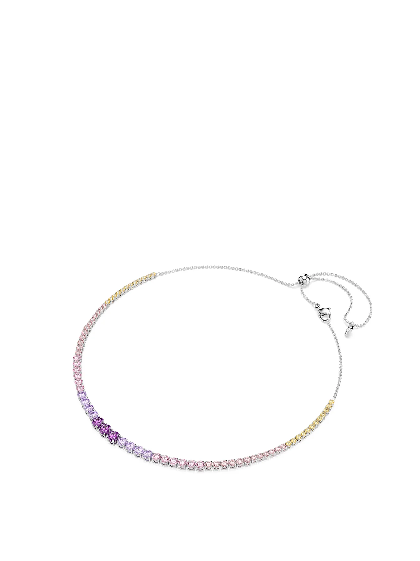 Pearl & Crystal Choker Purple - Image 3