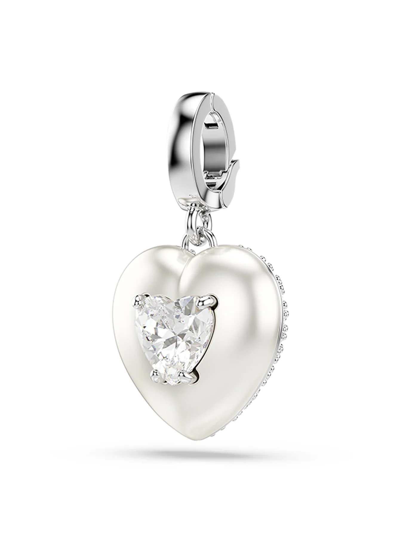 Swarovski x Ariana Grande Idyllia Heart Charm White Rhodium Plated - Image 3