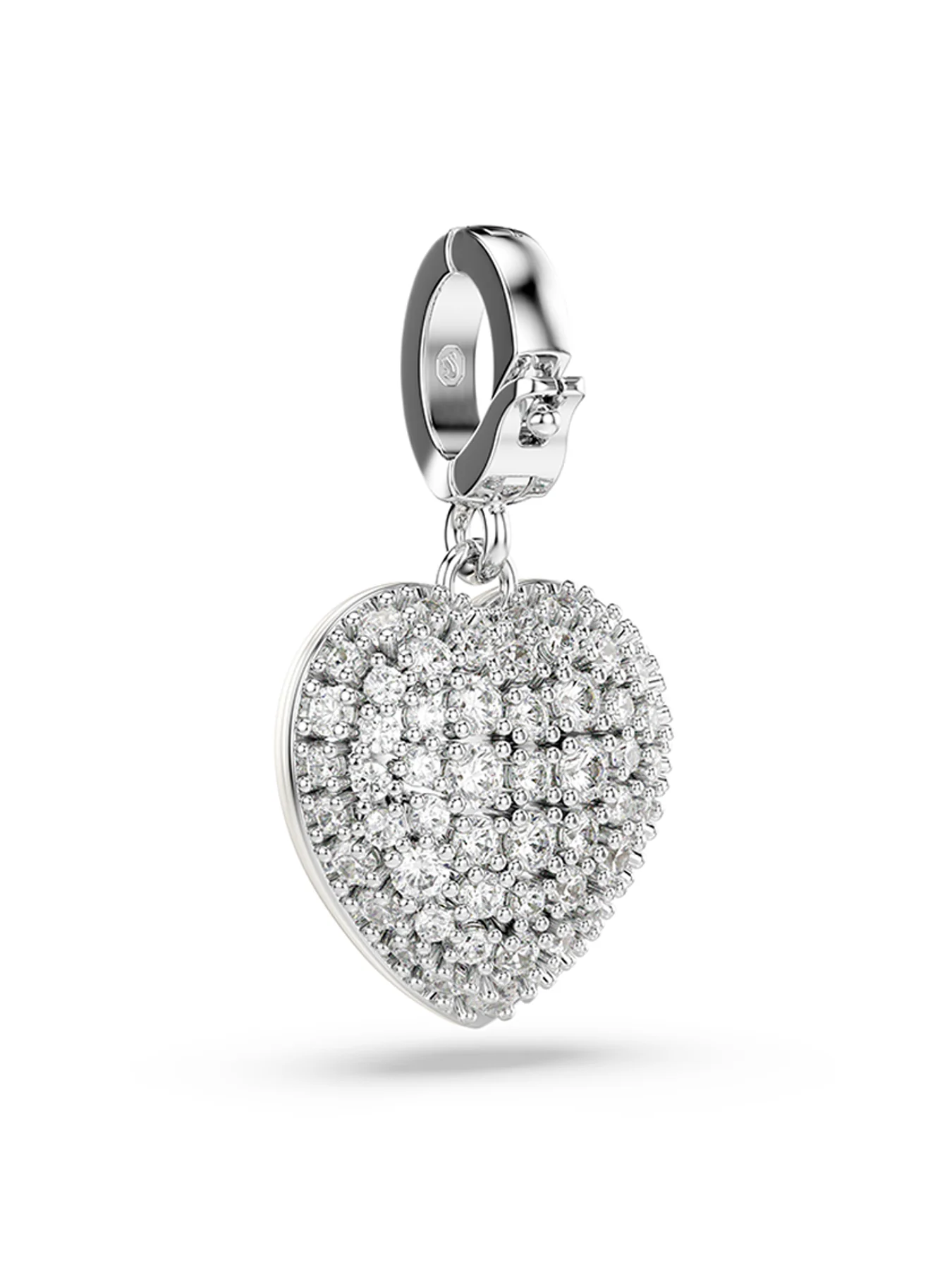 Swarovski x Ariana Grande Idyllia Heart Charm White Rhodium Plated - Image 4