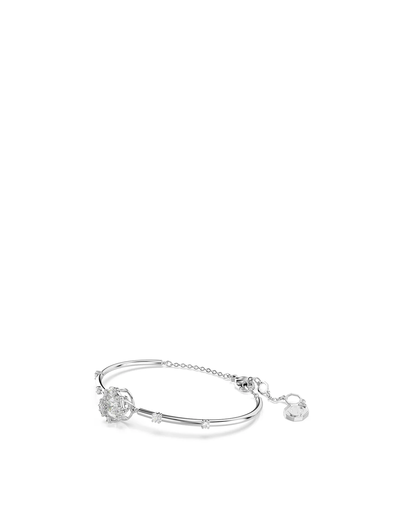 Crystal Soft Bangle Silver - Image 3