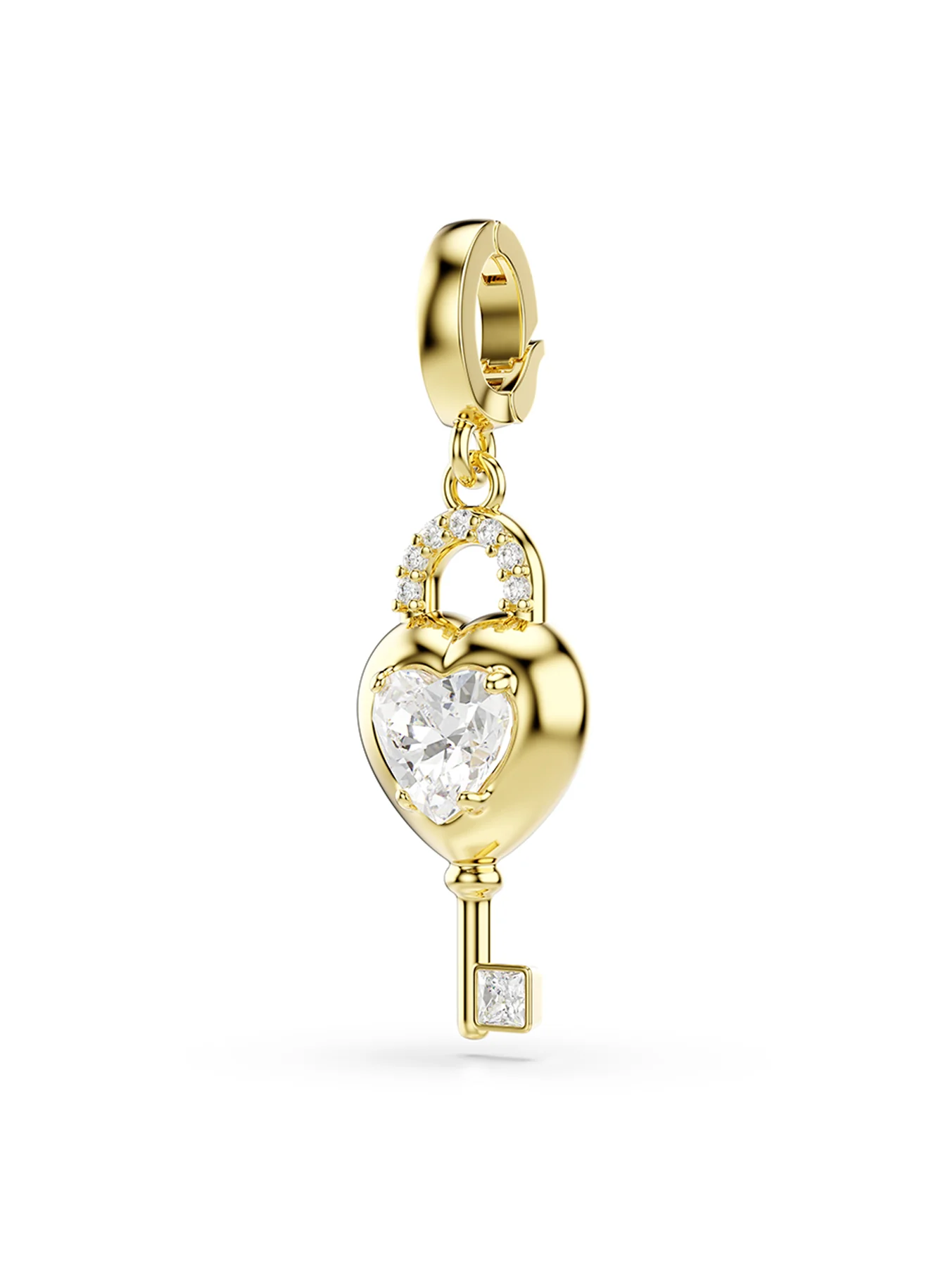 Swarovski x Ariana Grande Idyllia Heart Charm White Gold Tone Plated - Image 3