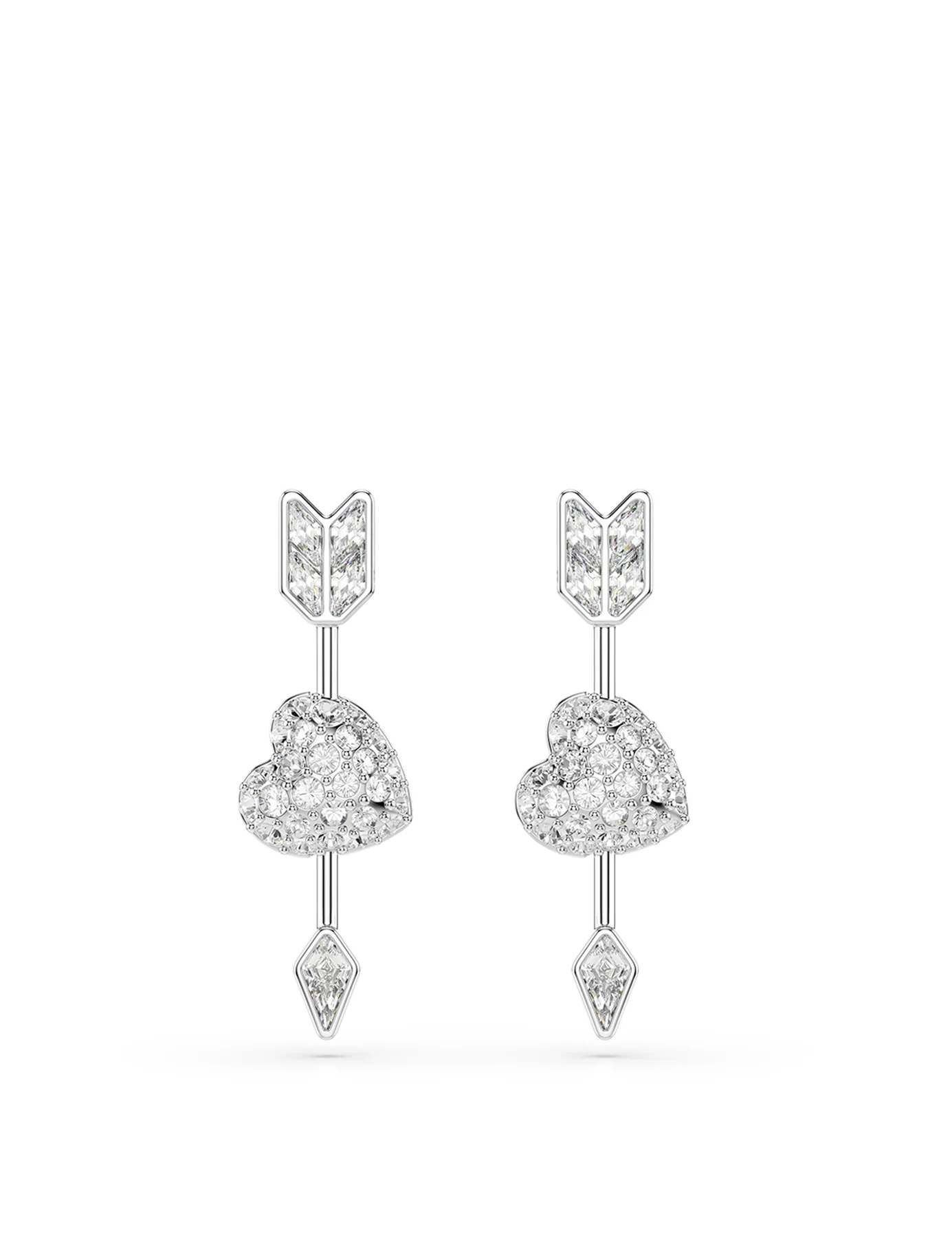 Idyllia Crystal Earrings Silver - Image 3