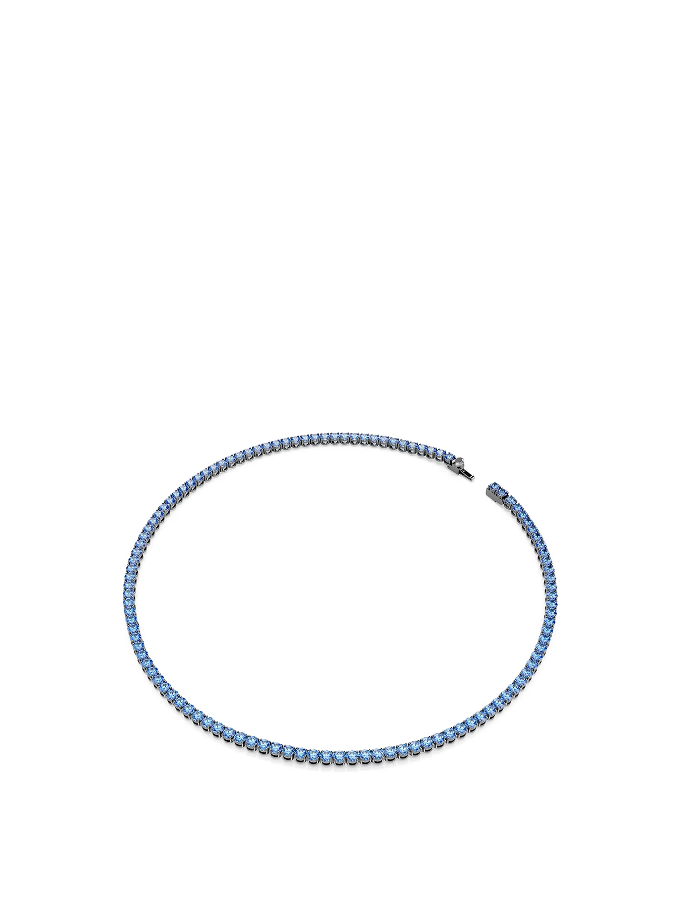 Crystal Tennis Necklace Blue - Image 3