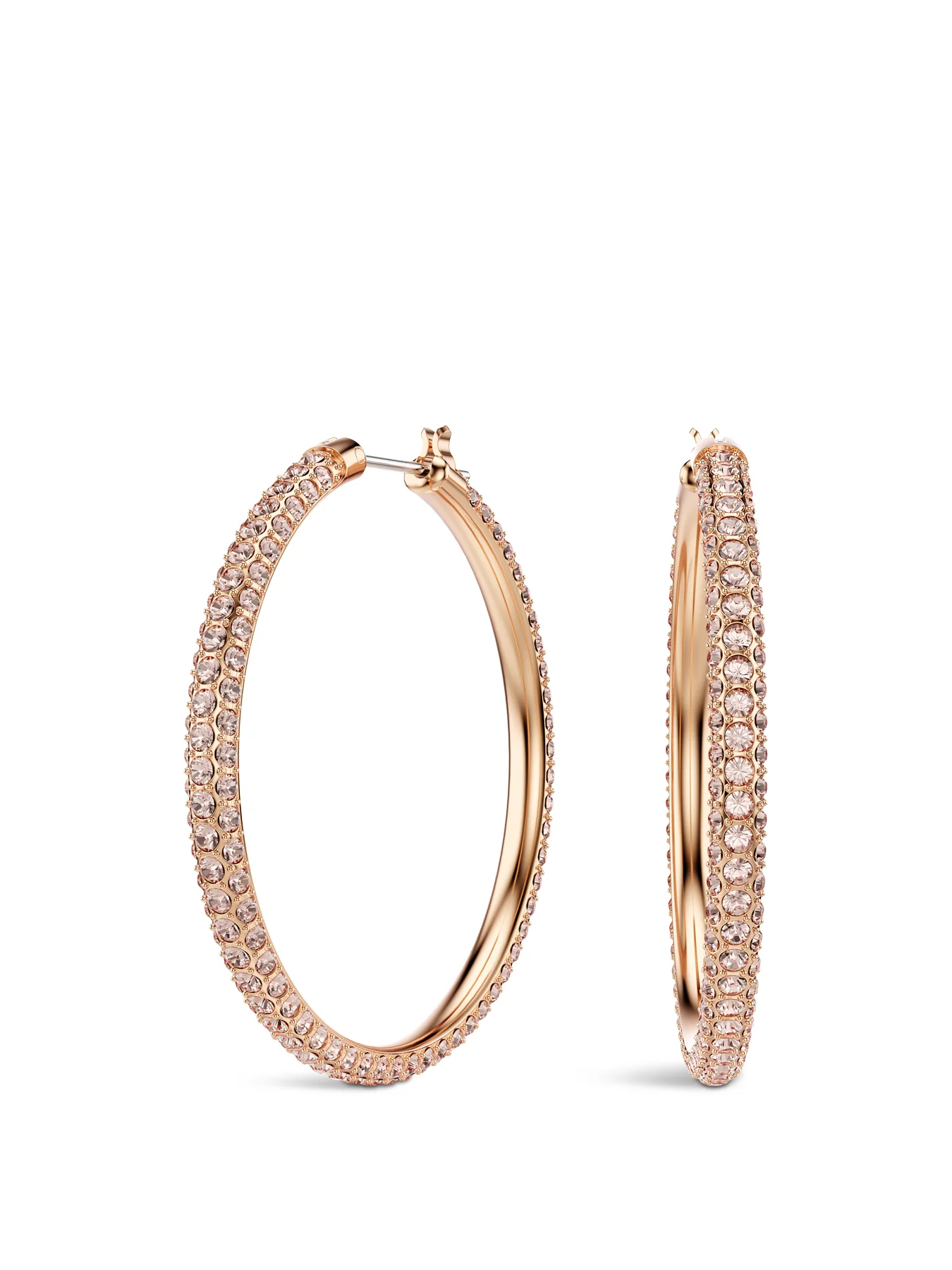 Stone Pe Hoop Earning Rose Gold - Image 3