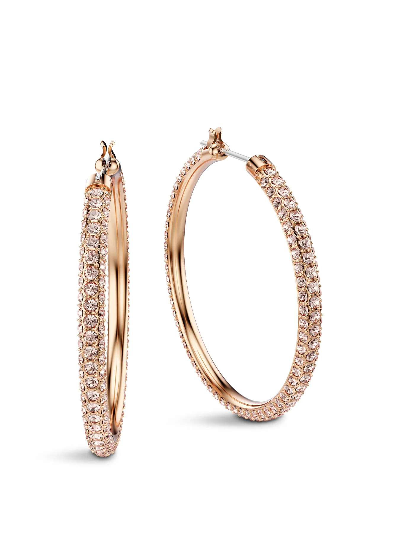 Stone Pe Hoop Earning Rose Gold - Image 4