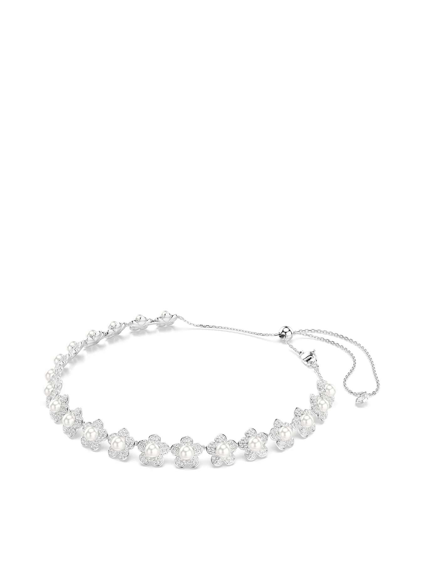 Crystal Motif Necklace Gold Tone - Image 2