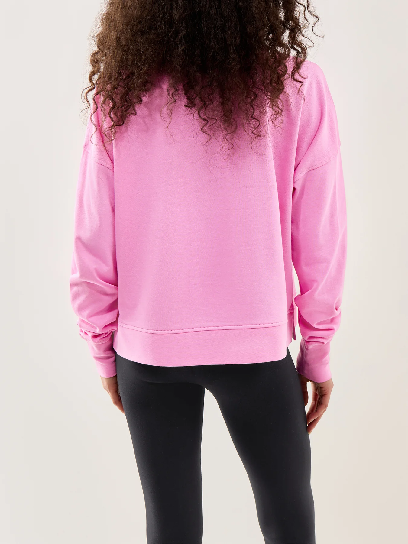 After Class Crop Sweatshirt Pink - Image 5