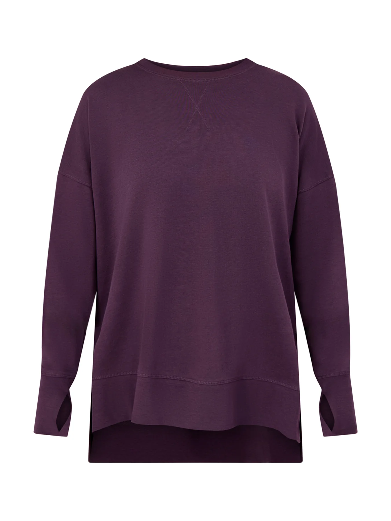 After Class Longline Sweatshirt Purple