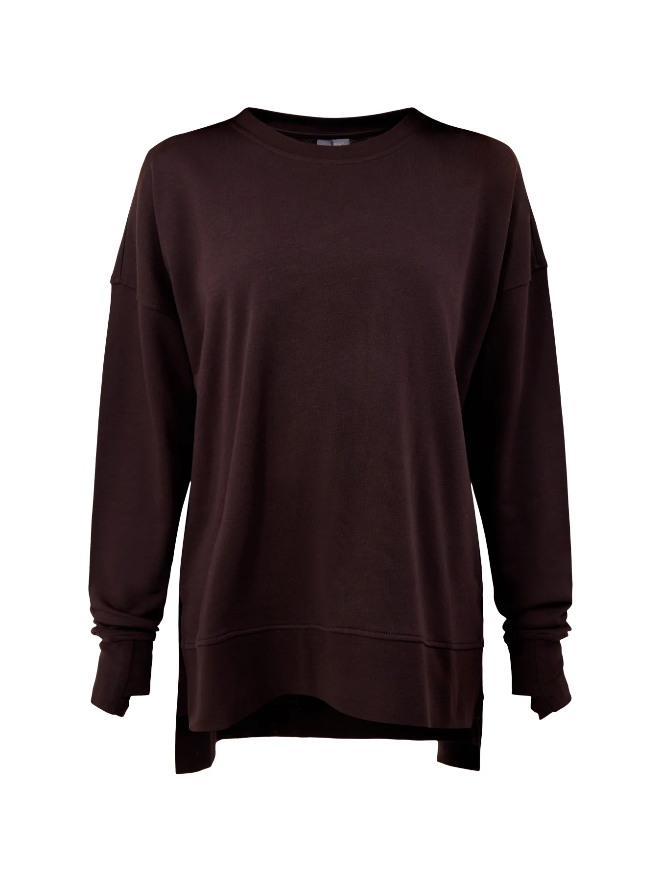 After Class Longline Sweatshirt Brown