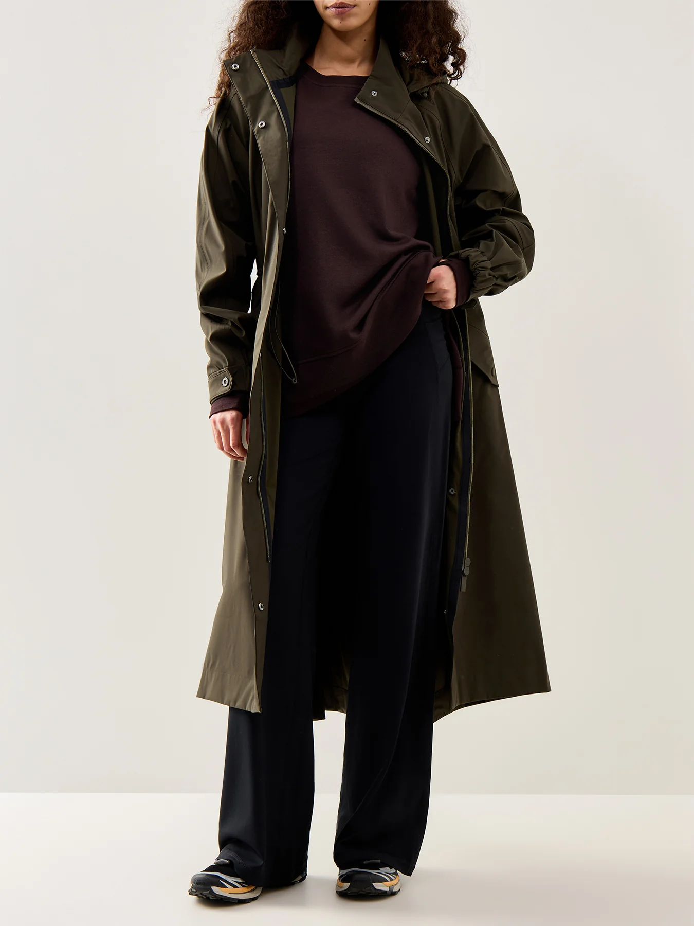 After Class Longline Sweatshirt Brown - Image 2