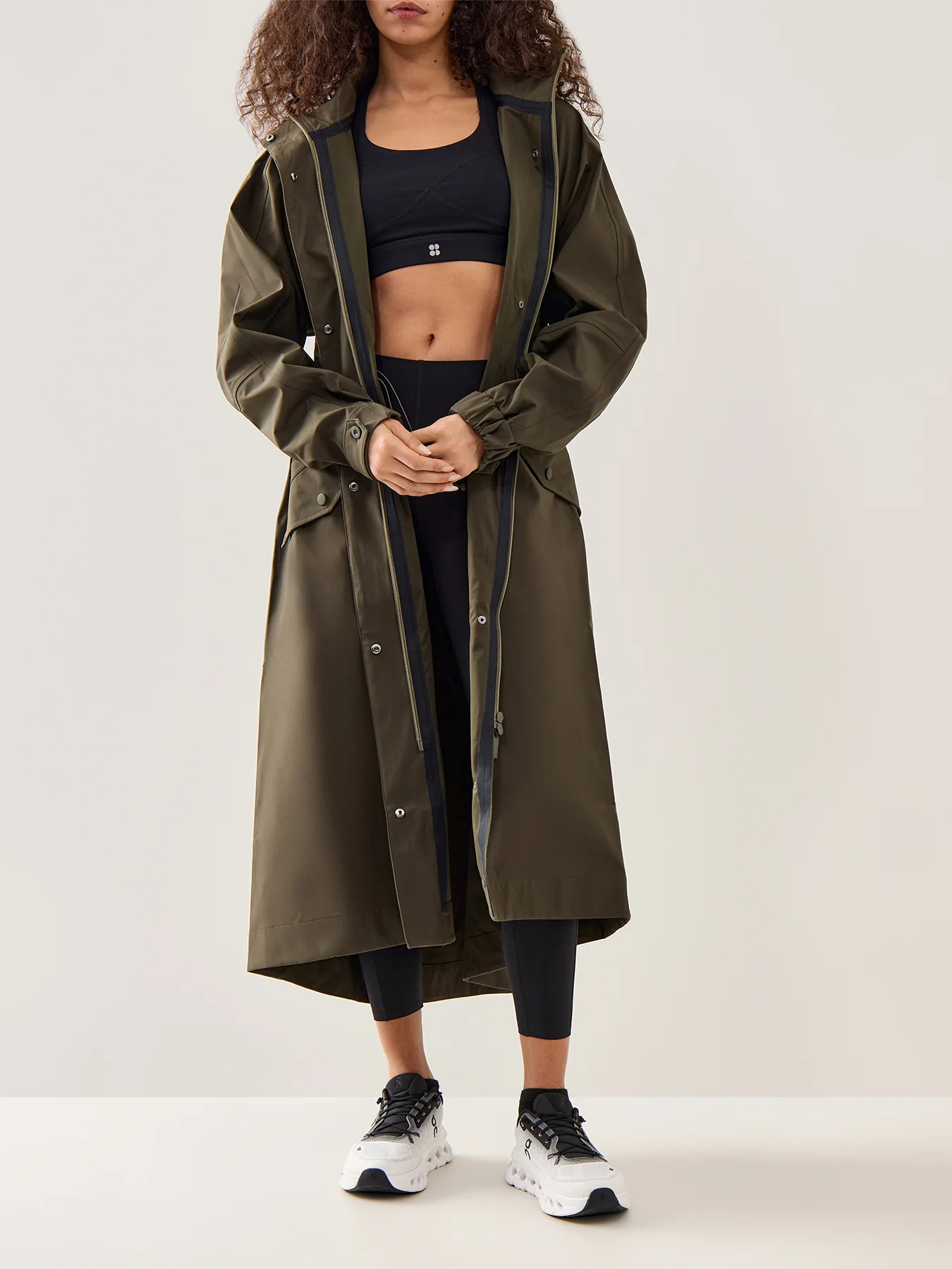 Motion Technical Longline Parka Green - Image 2