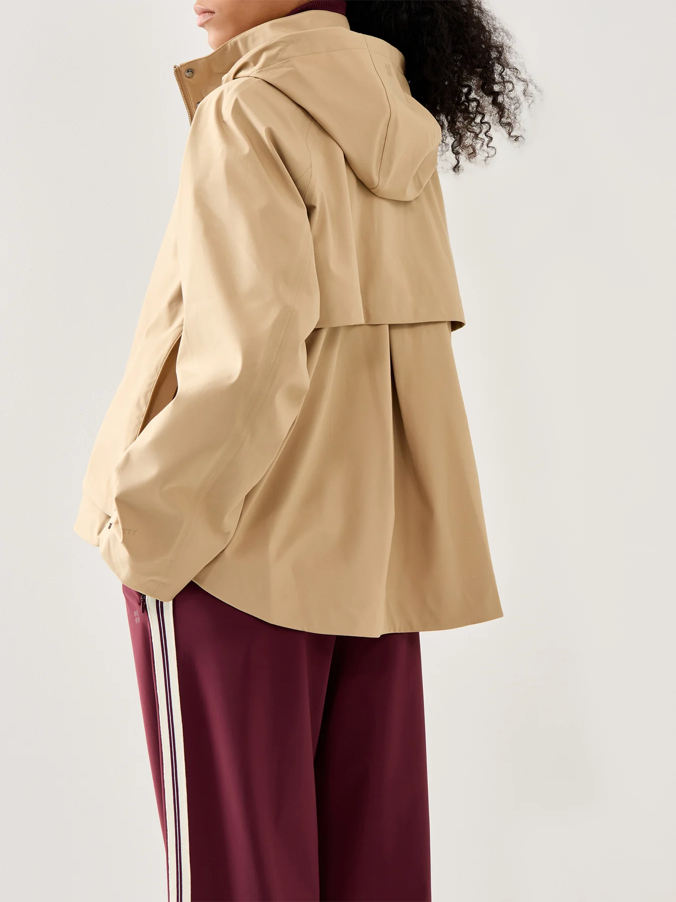Motion Waterproof Cropped Parka Golden Beige - Image 5
