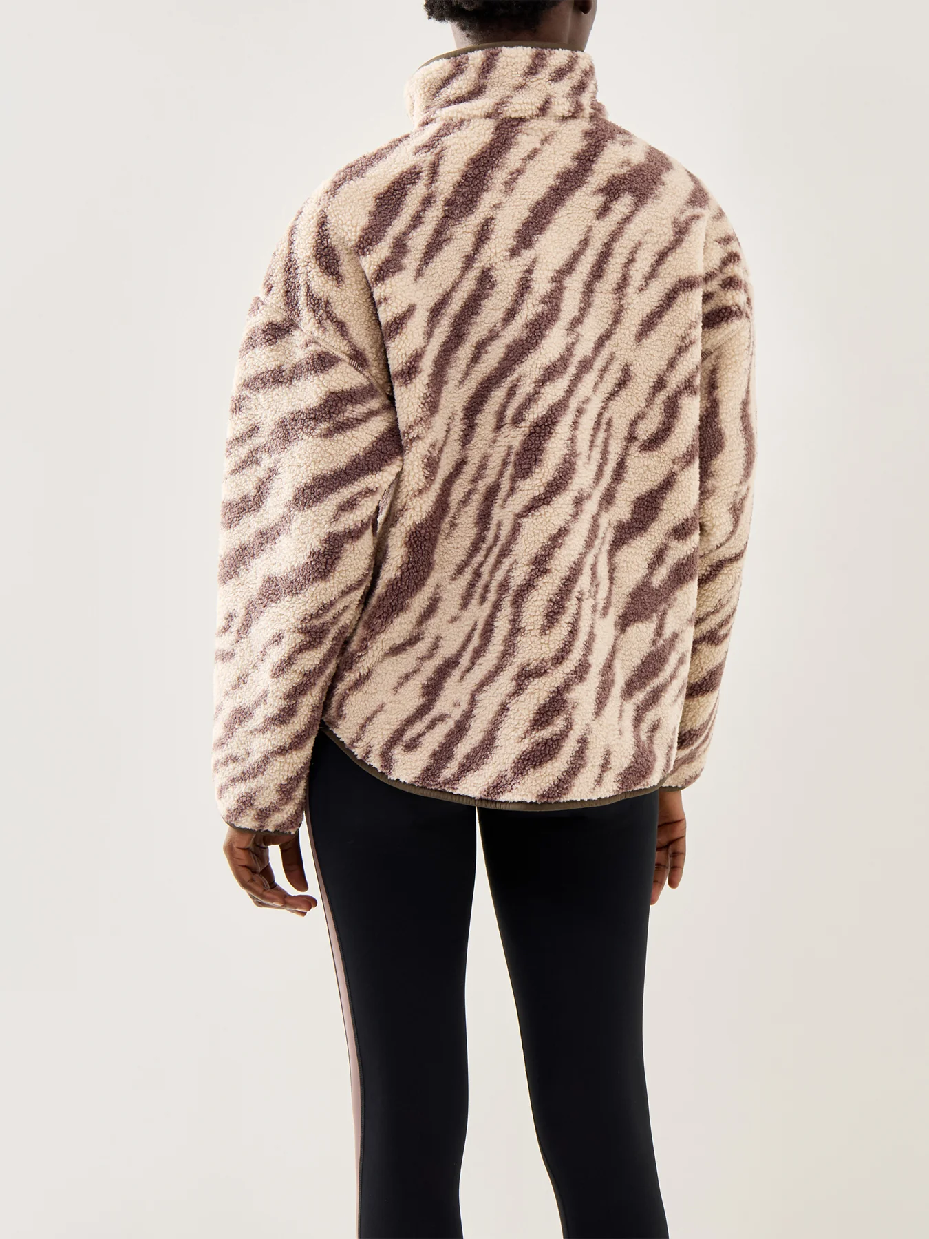 New Plush Half Zip Beige - Image 5
