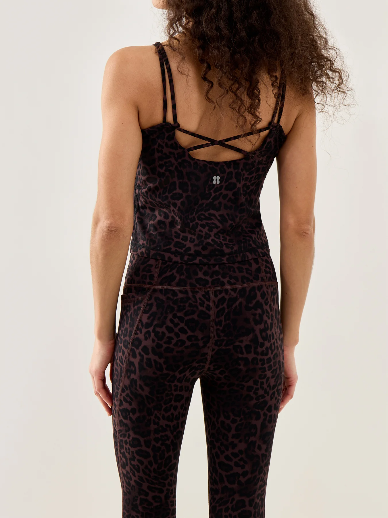 Ultimate Studio Twin Strap Bra Tank Brown - Image 5