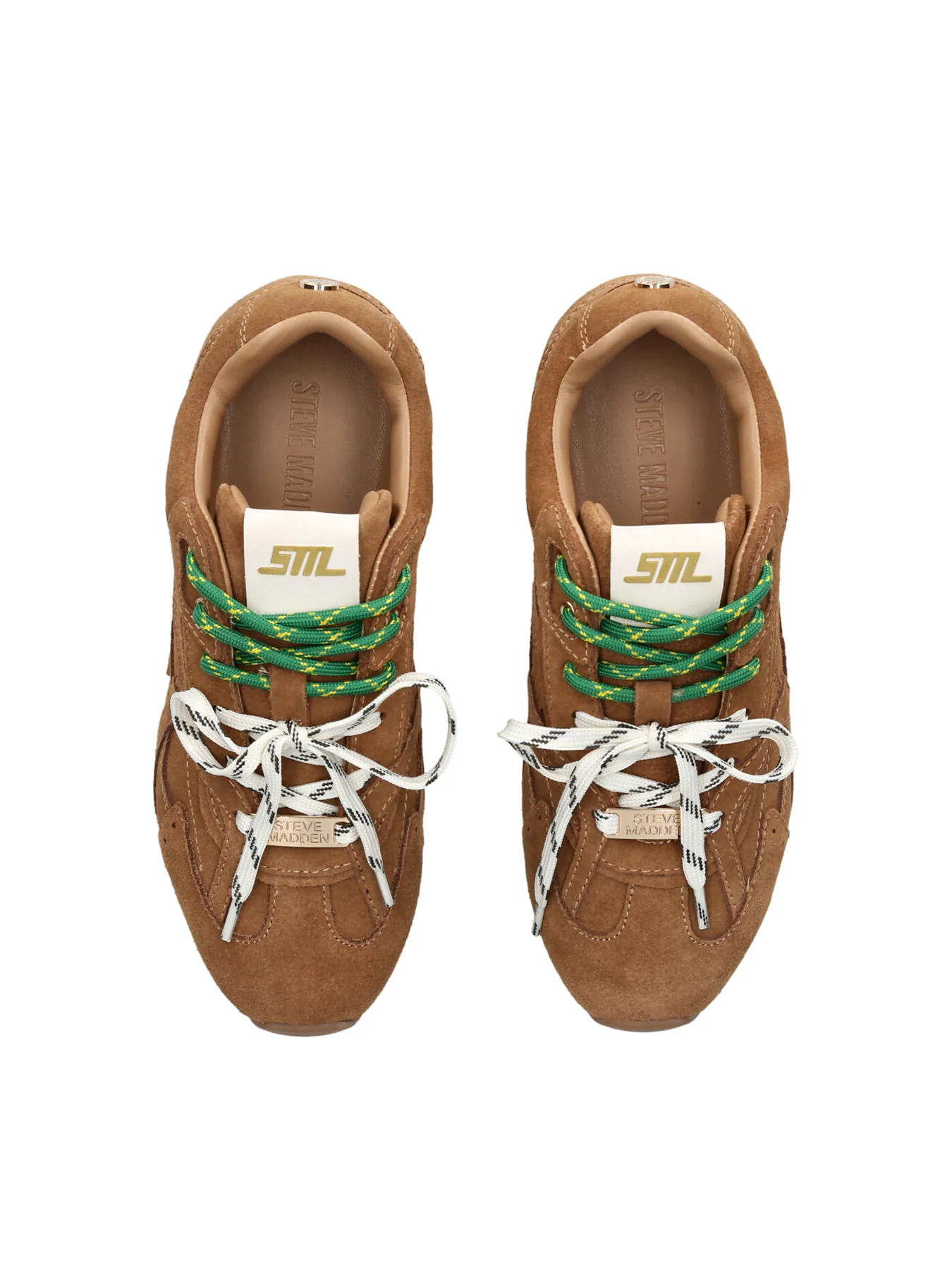 Asiel Suede Trainers Tan - Image 3