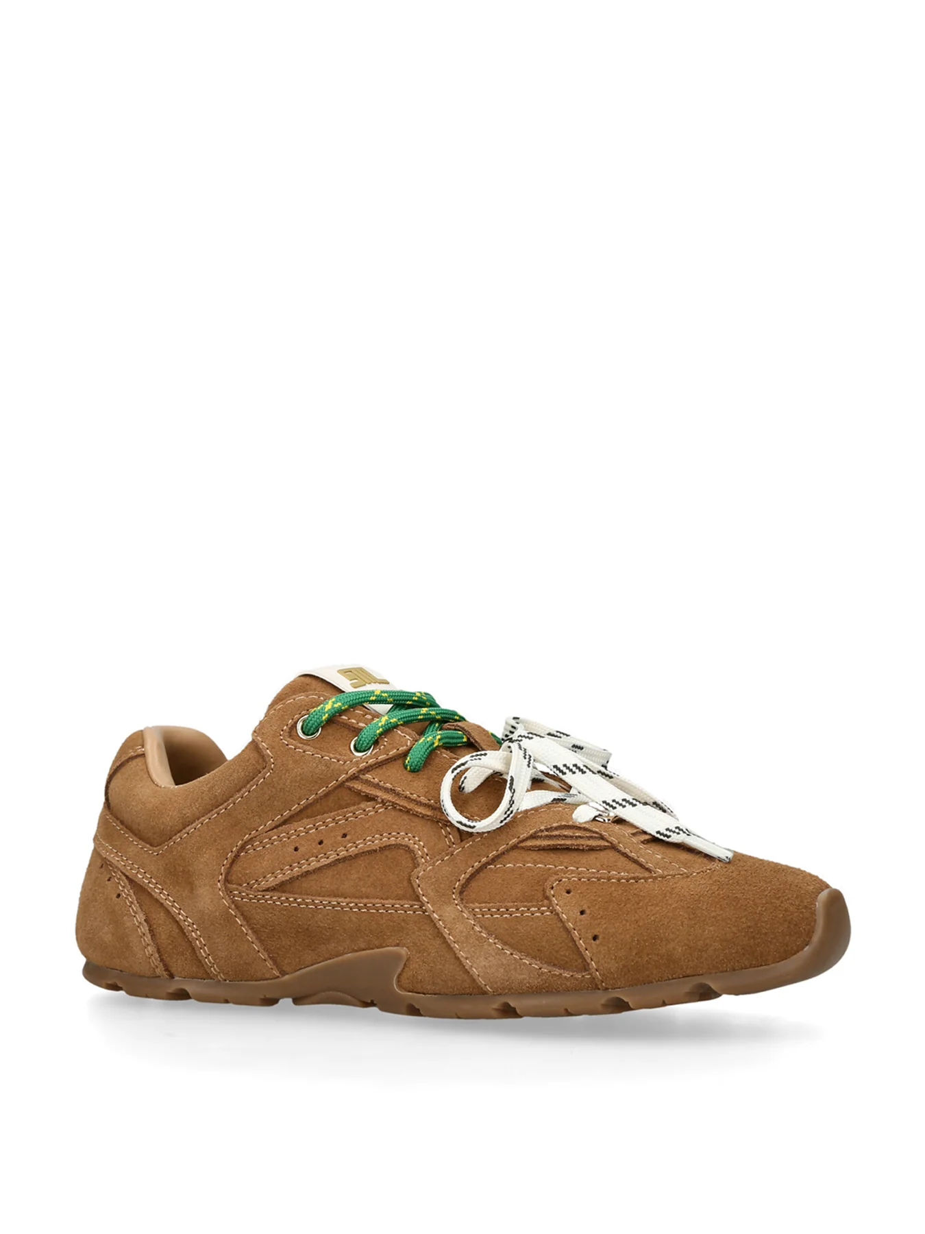 Asiel Suede Trainers Tan - Image 4
