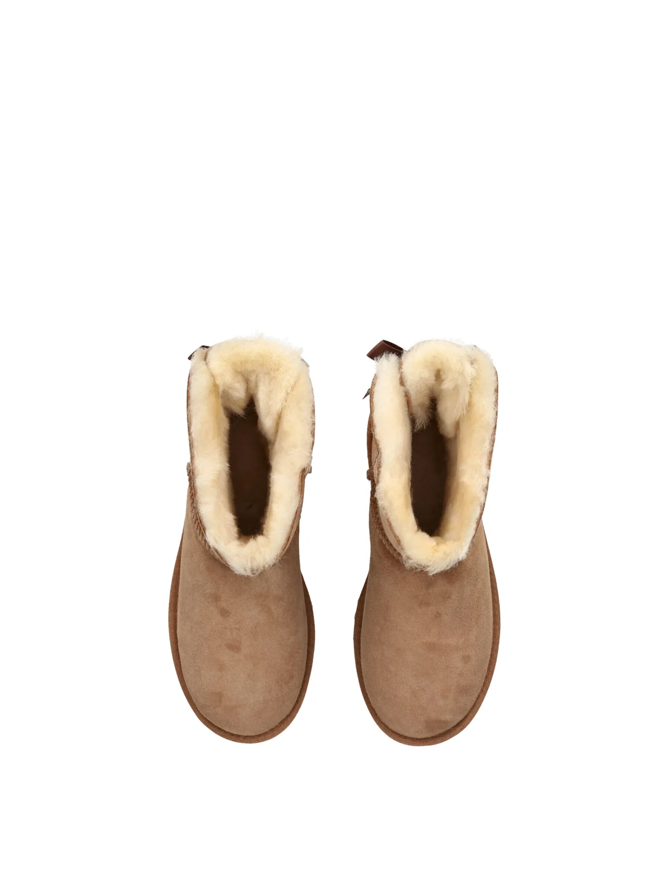 Womens Mini Bailey Bow II Boots Tan - Image 2