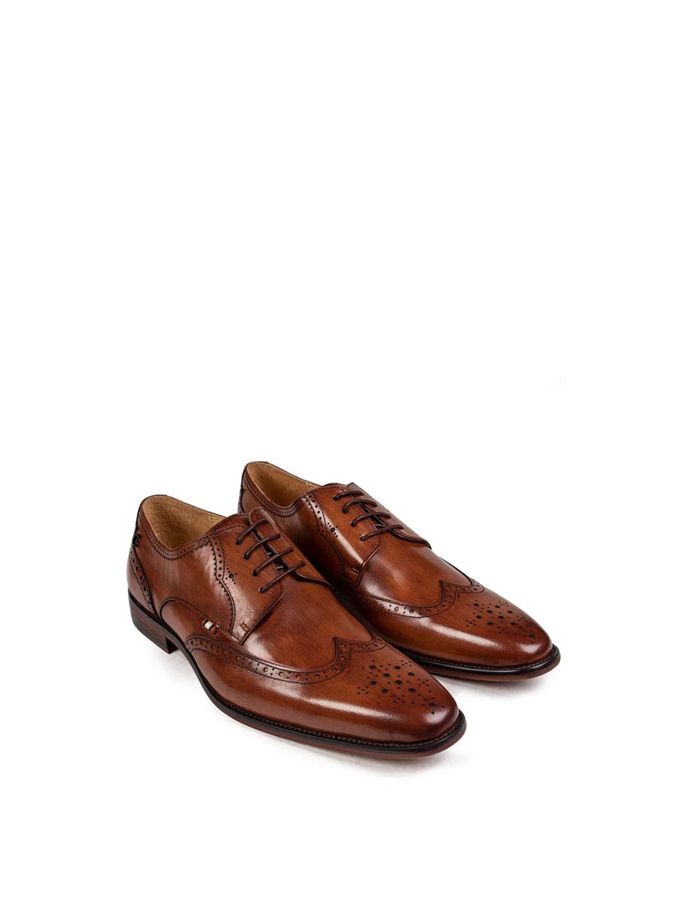Beagle Leather Derby Shoes Tan - Image 3
