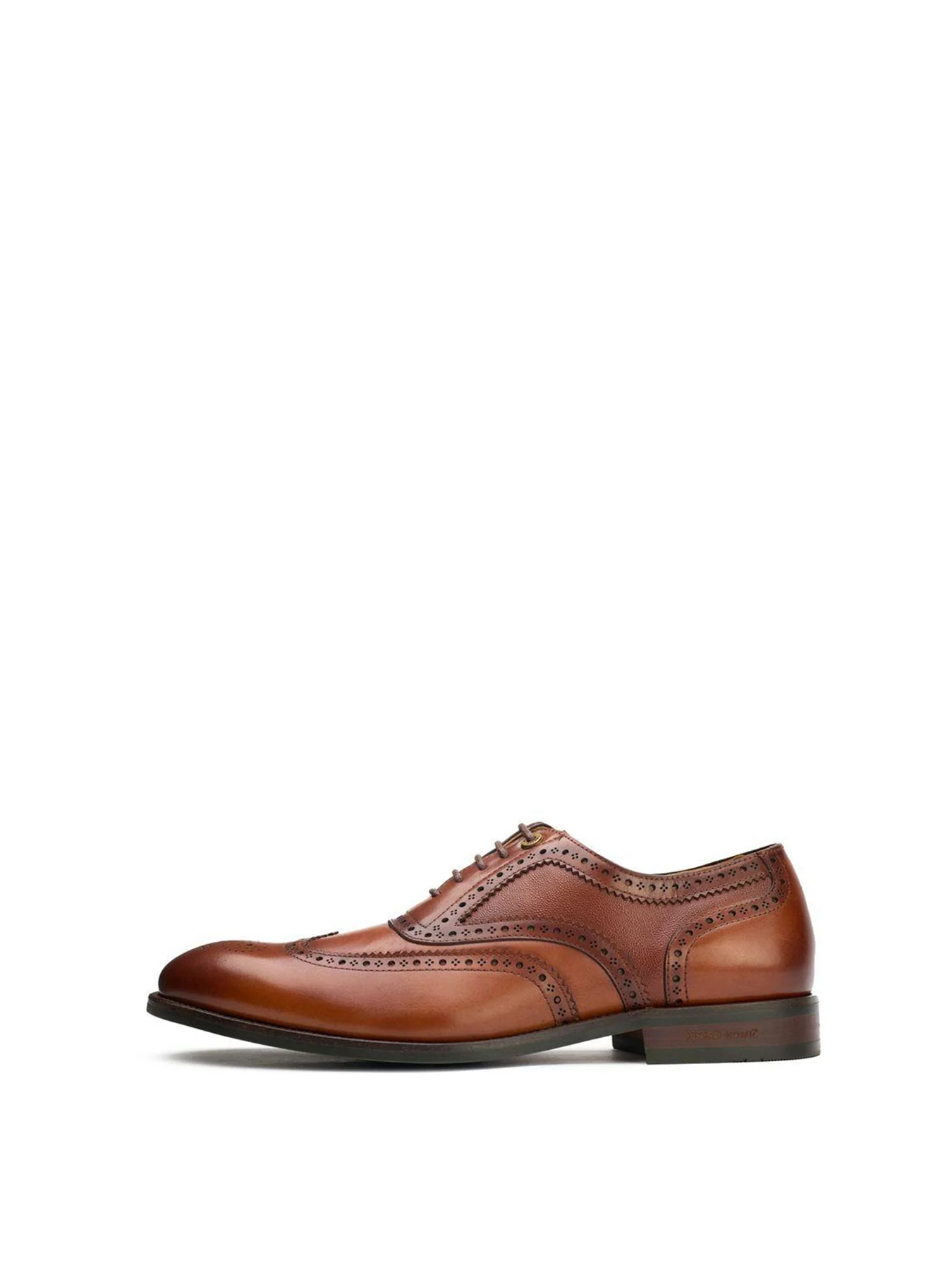 Diplodocus Leather Brogue Shoes Tan - Image 2