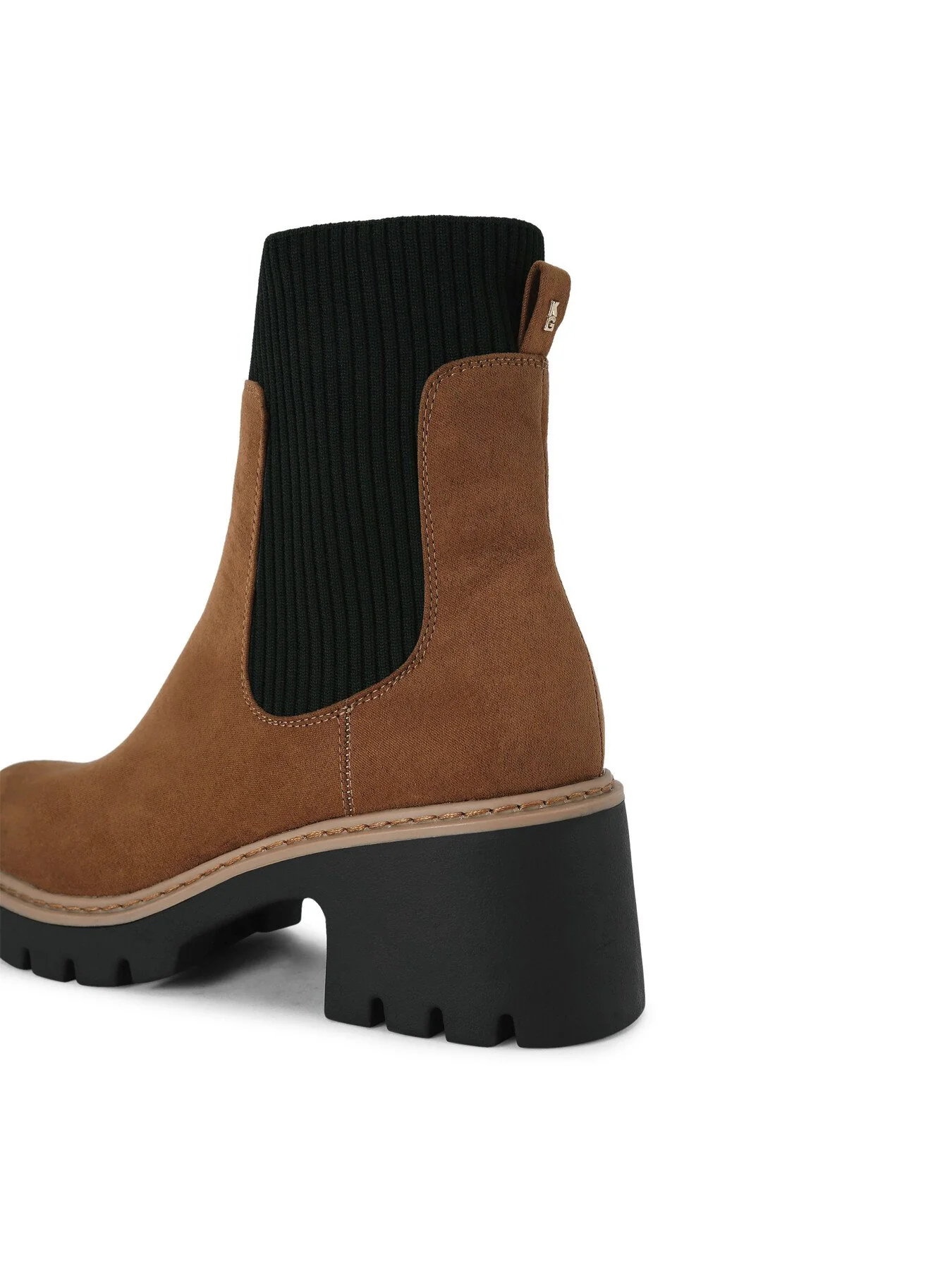 Tess Block Heel Sandals Tan - Image 3