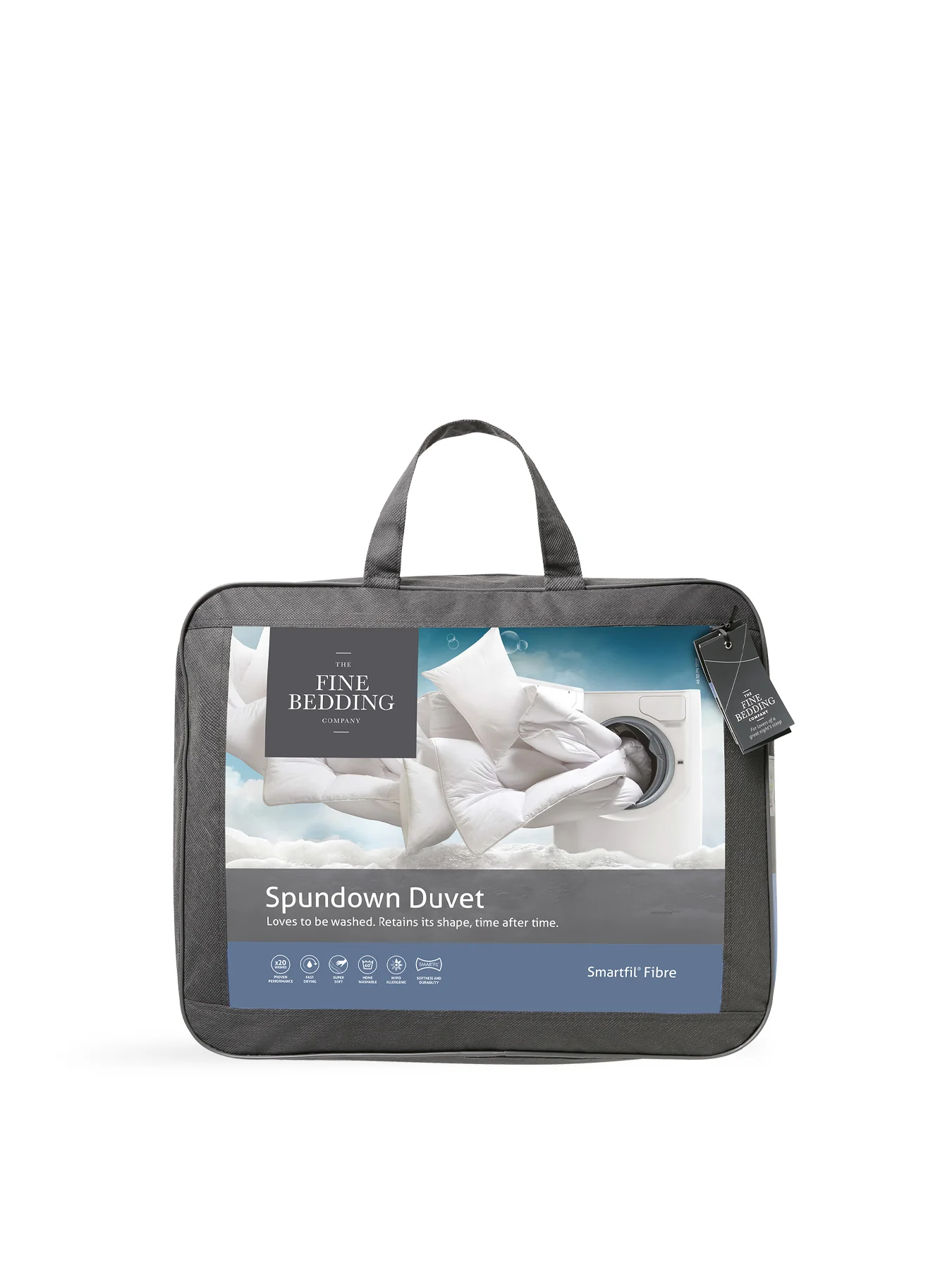 Spundown Lightweight Duvet 4.5 Tog White Single
