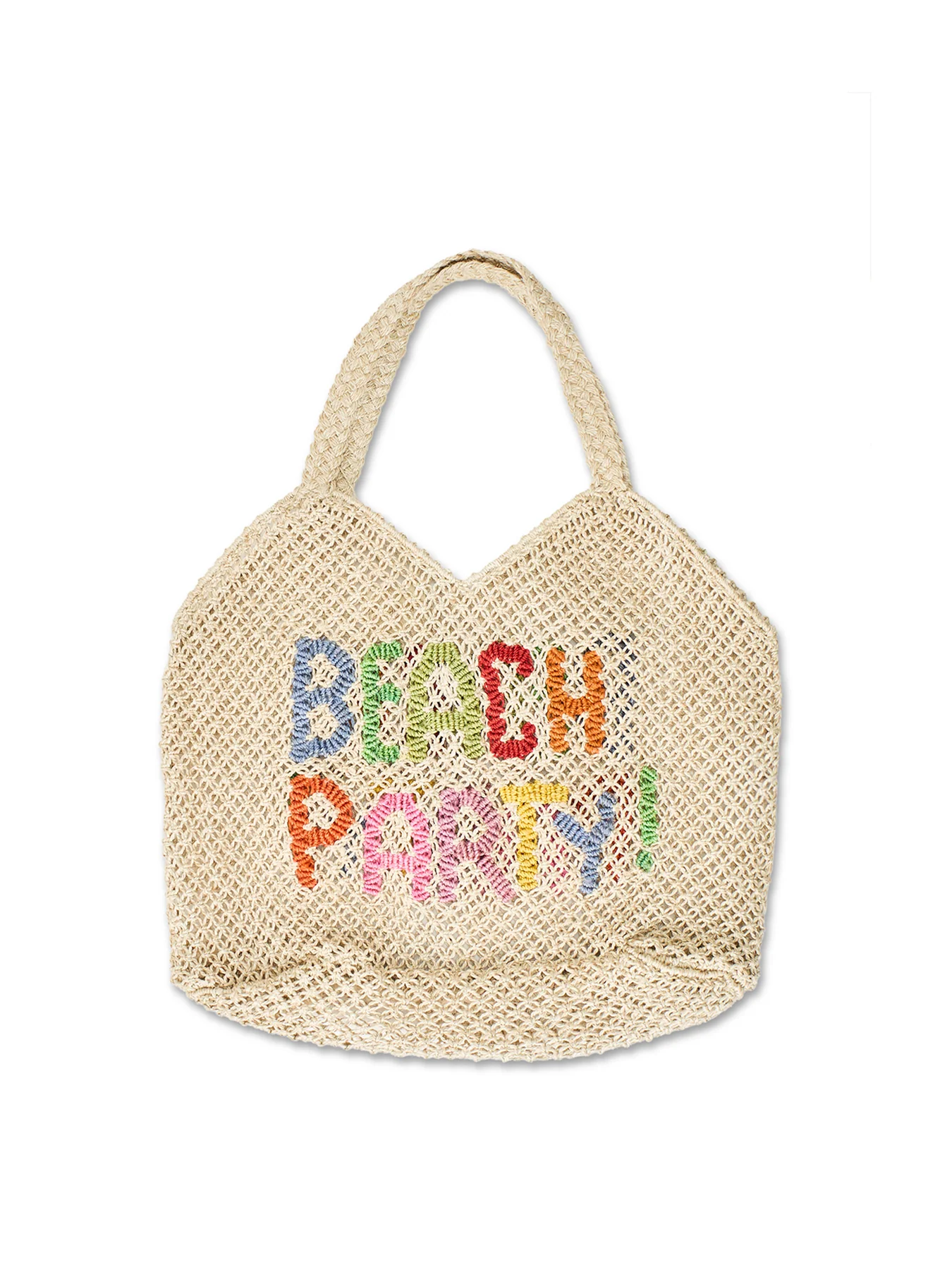 Drew Beach Party Raffia Tote Bag