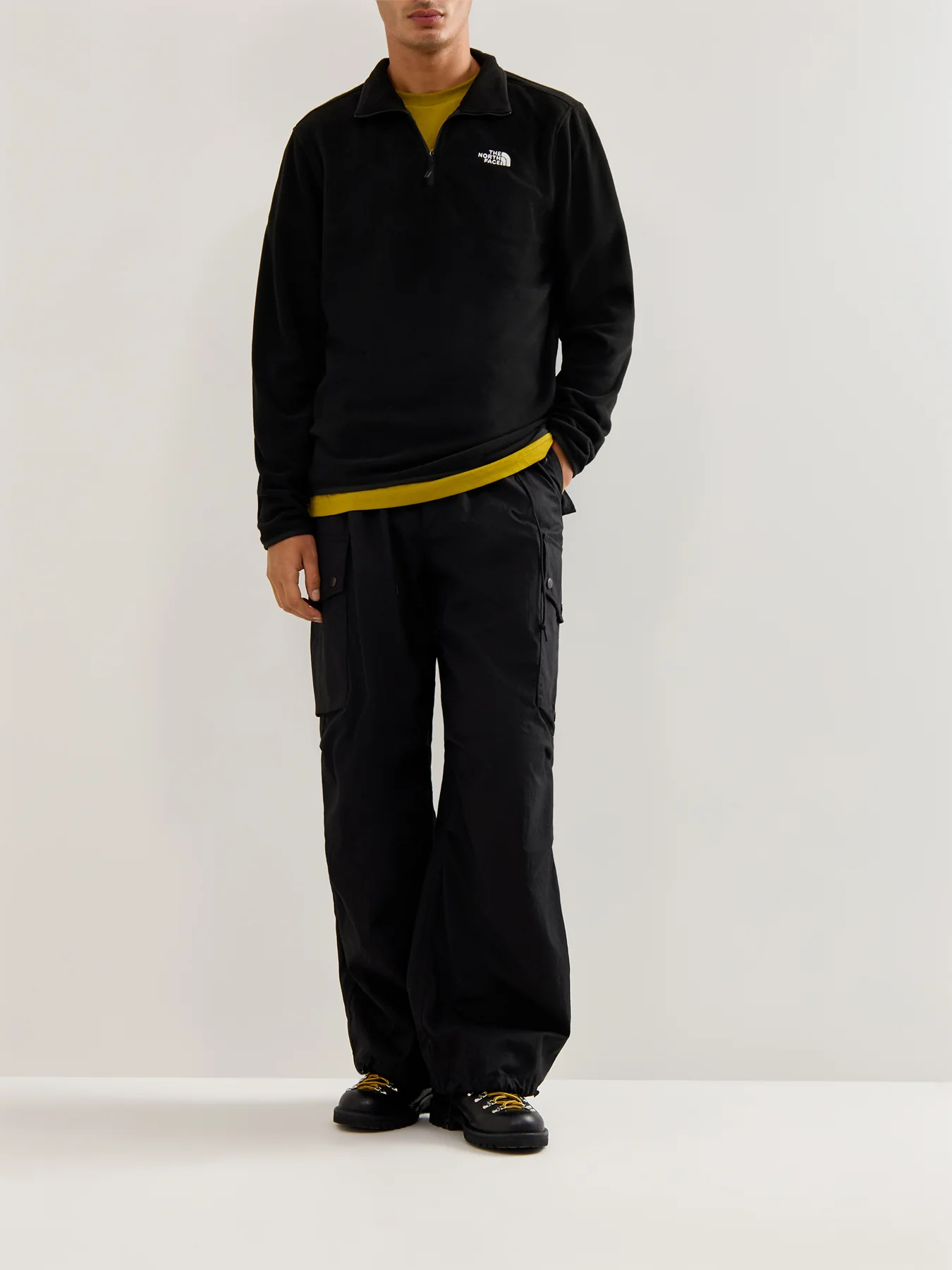 Glacier Fleece 1/4 Zip Jacket Tnf Black - Image 2