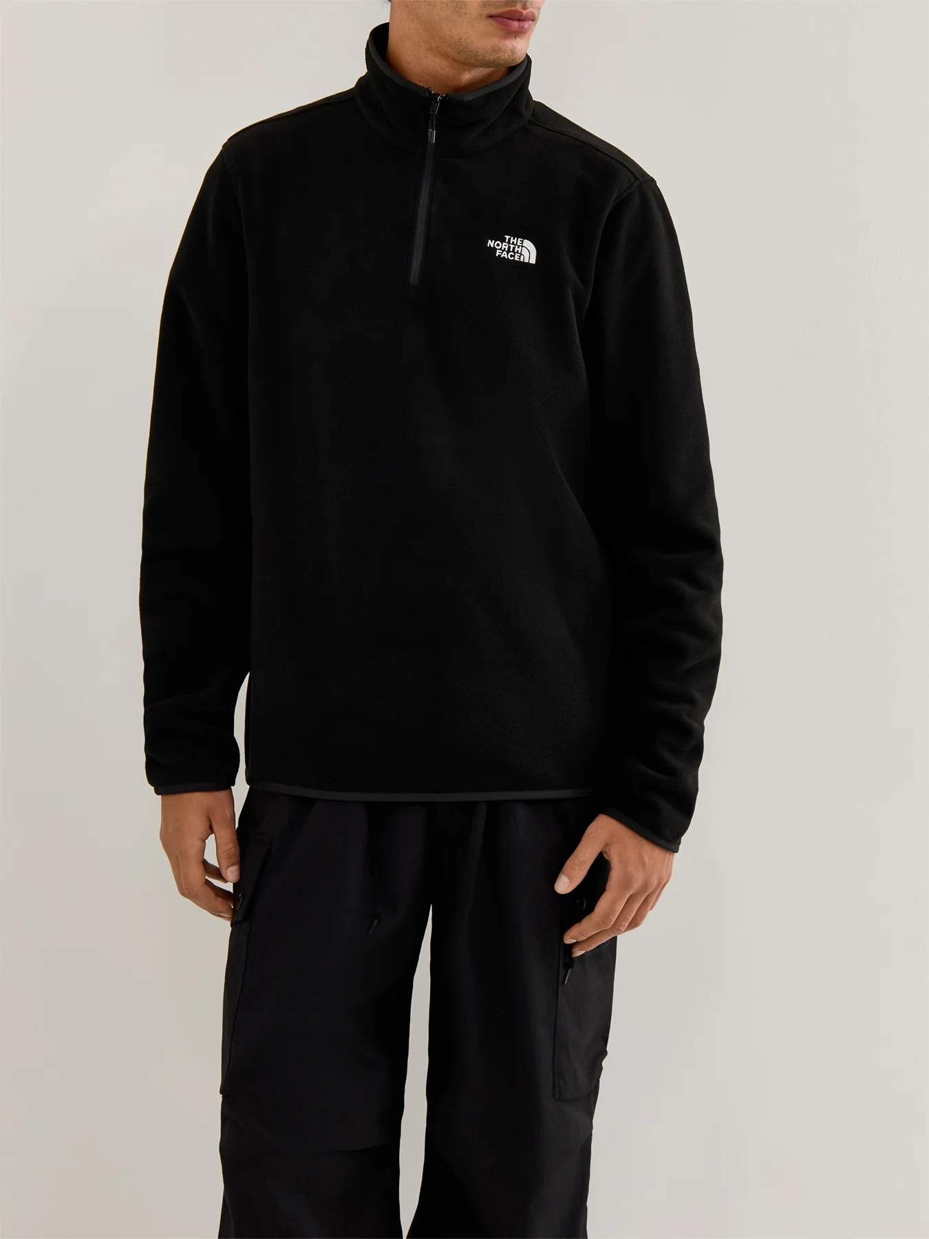 Glacier Fleece 1/4 Zip Jacket Tnf Black - Image 4