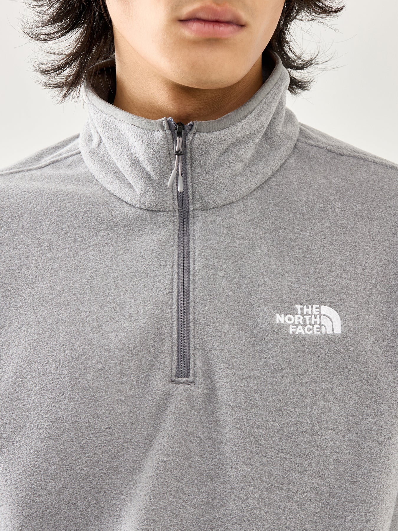 Glacier Quarter Zip Fleece Grey - Image 3