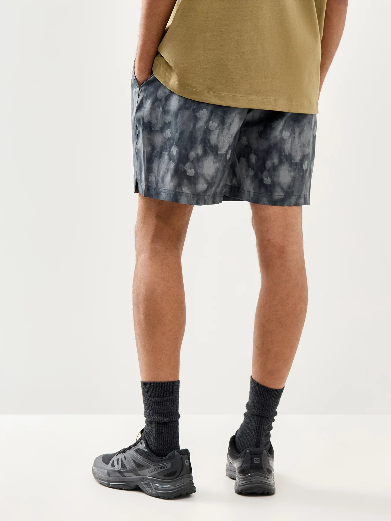 Performance Print Sports Shorts Black - Image 5