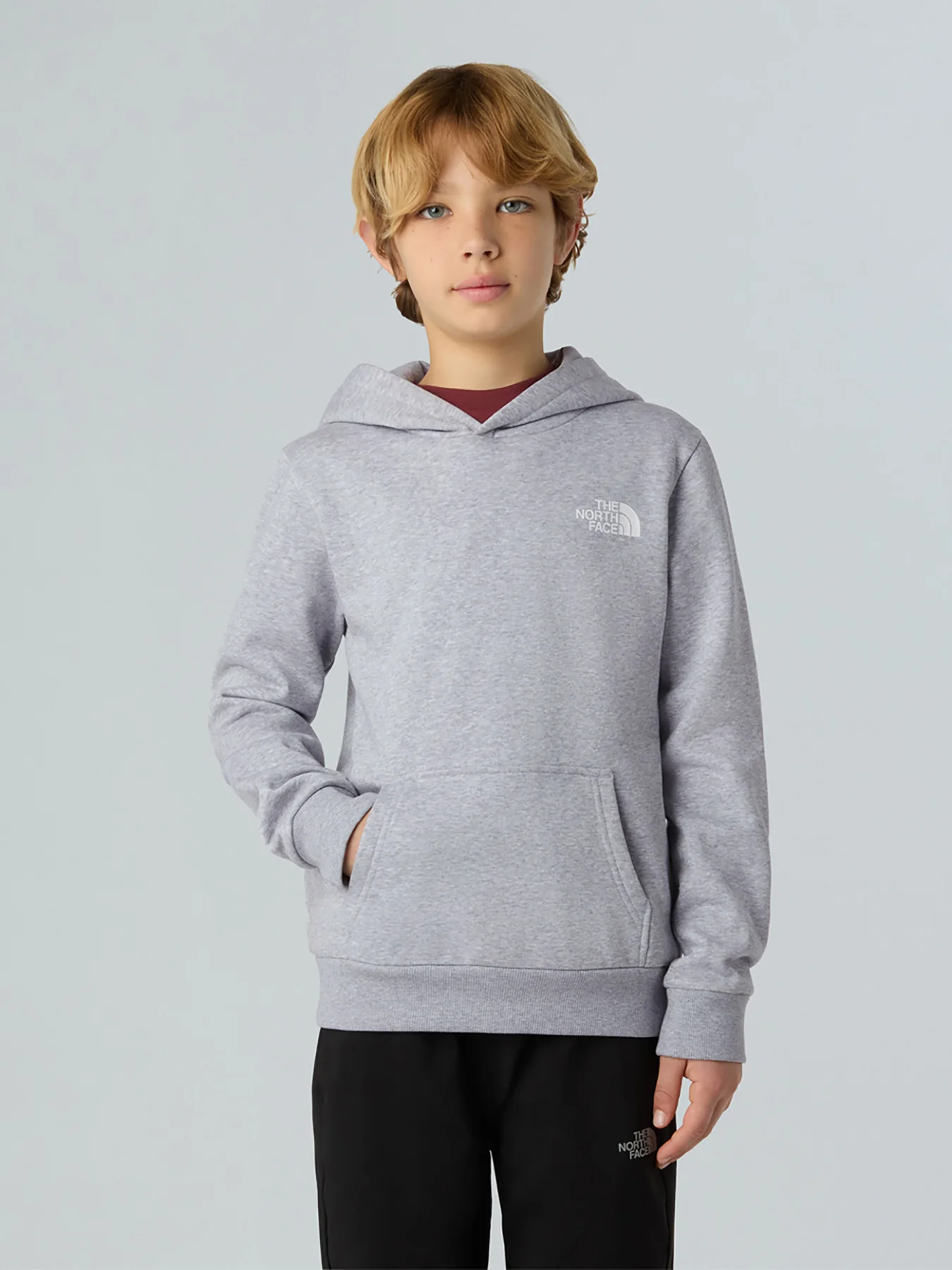 Teen Dome Hoodie Light Grey Heather - Image 3