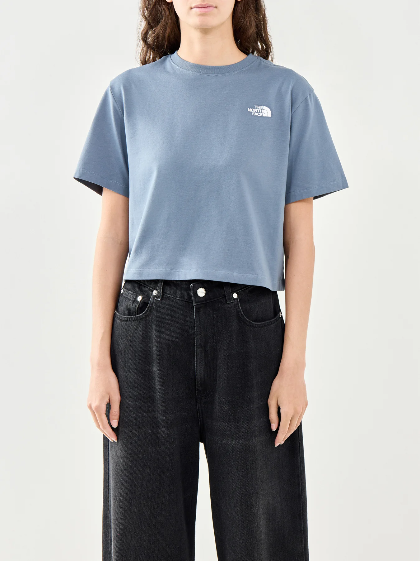 Evolution Simple Dome Crop T Shirt Grey - Image 4