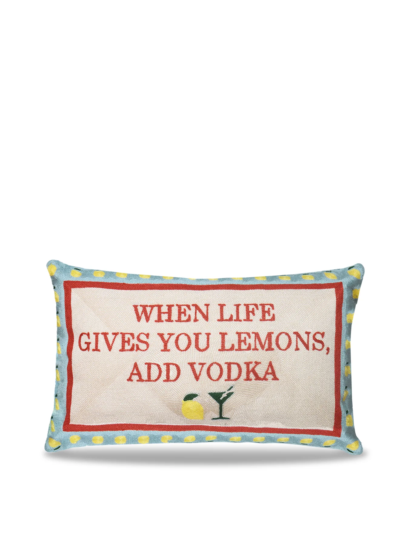 Lemons and Vodka Cushion