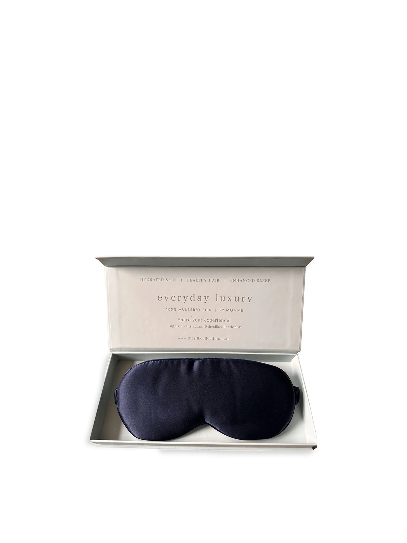 Pure Silk Eye Mask Navy