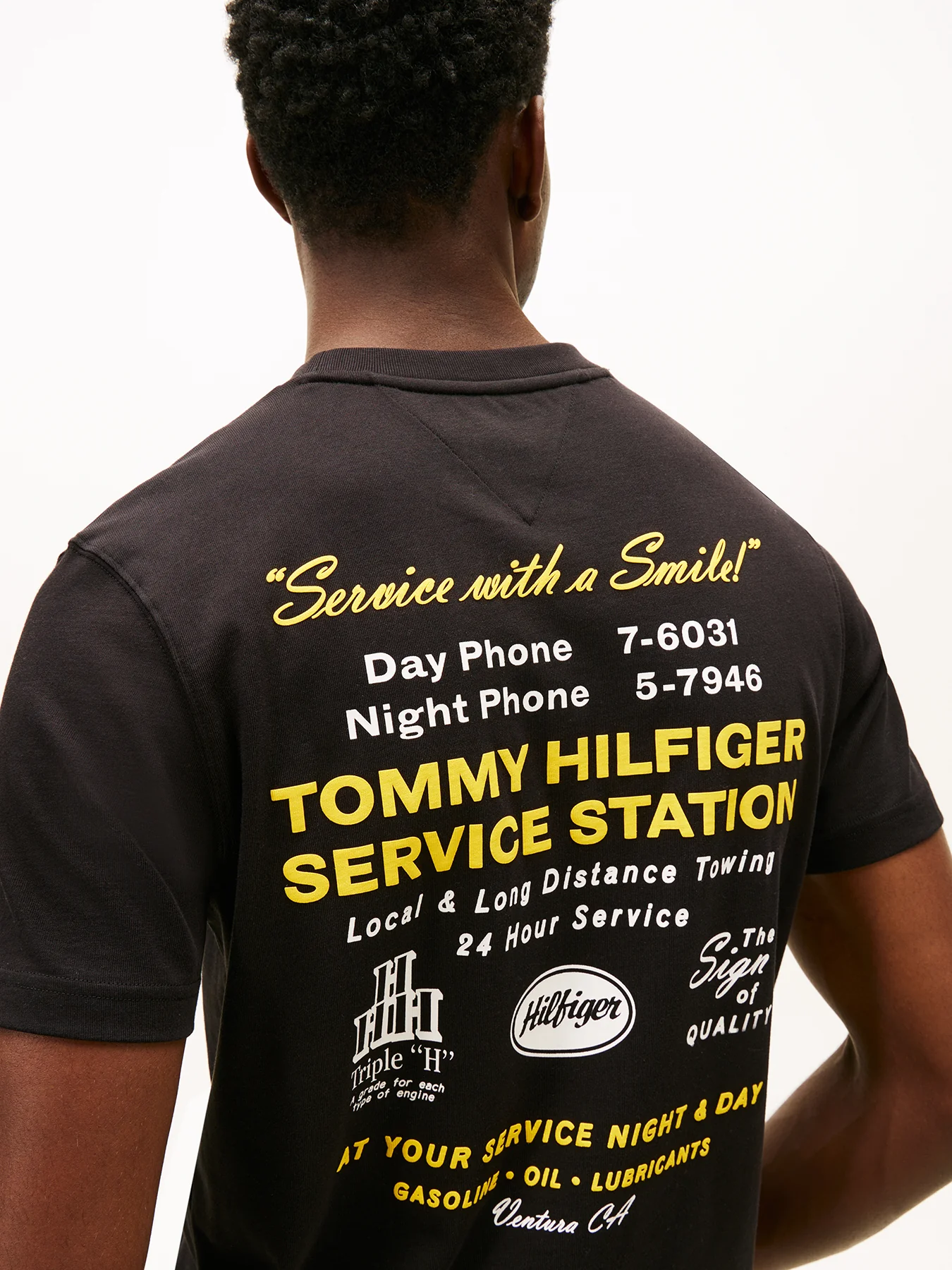 Back Graphic T-Shirt Black - Image 2
