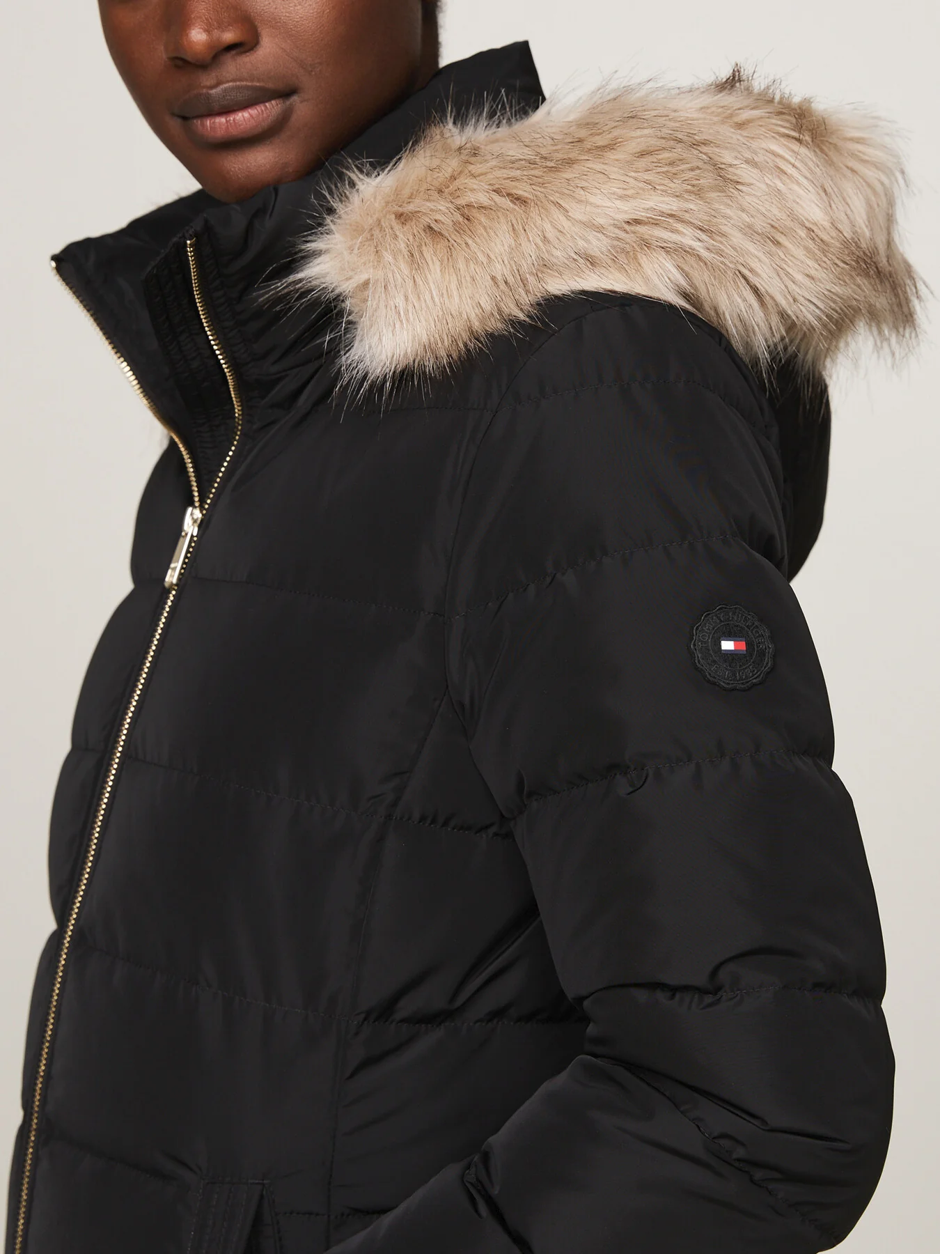 Down Fur-Trim Hooded Maxi Coat - Image 5
