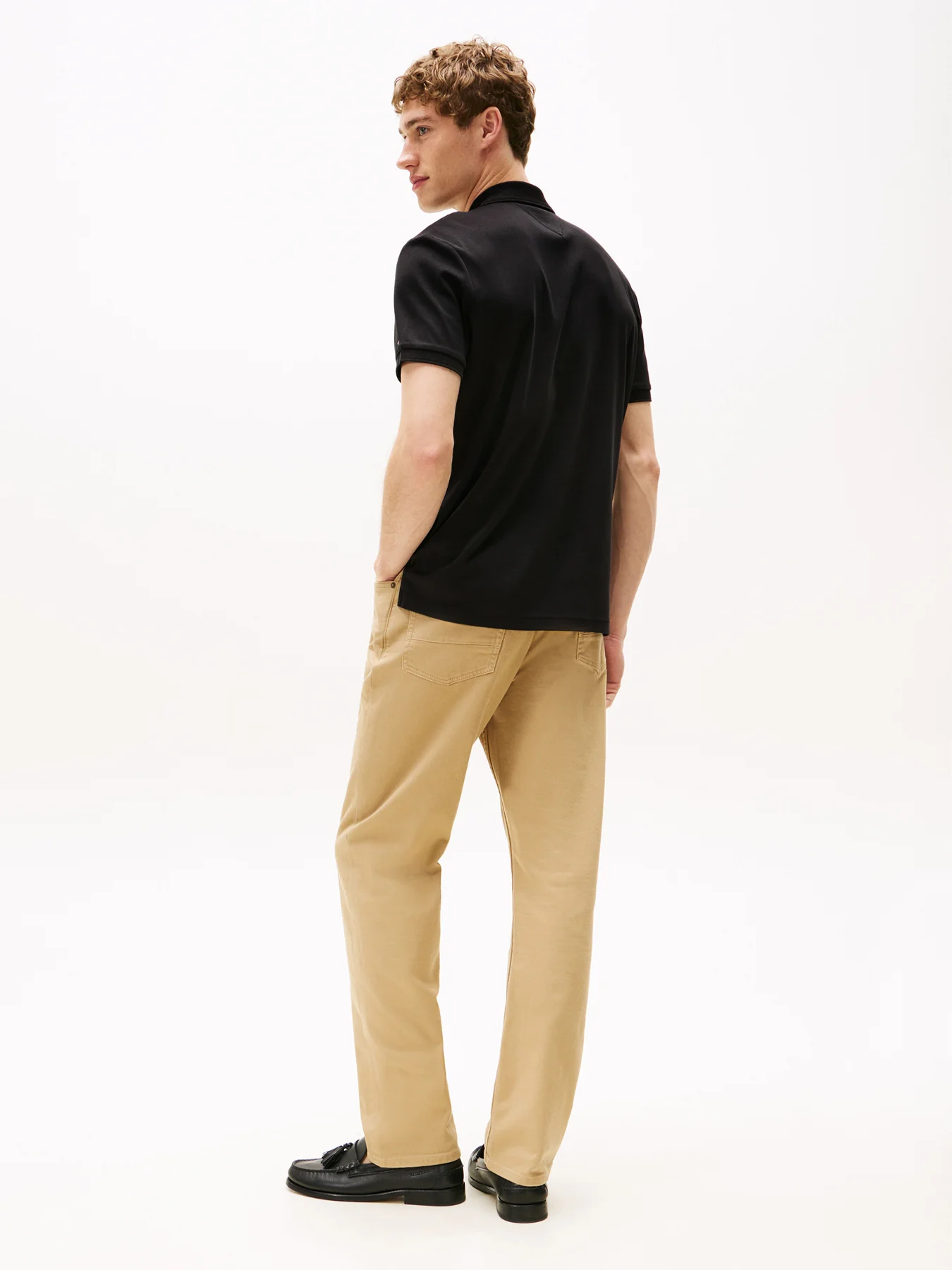 Regular Signature Zip Placket Polo Shirt - Image 3