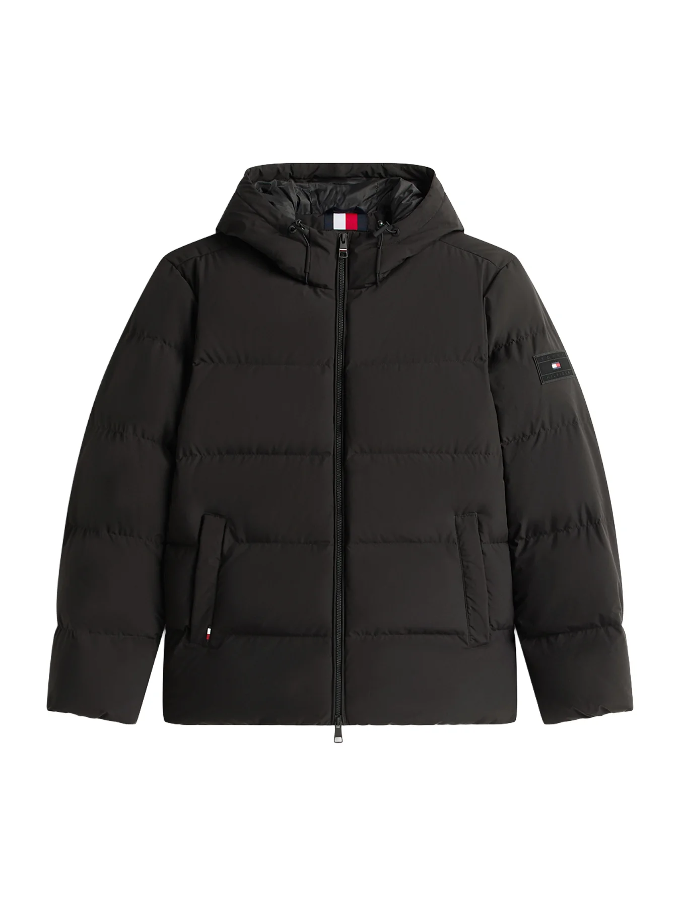 Down Hooded Puffer Jacket Black
