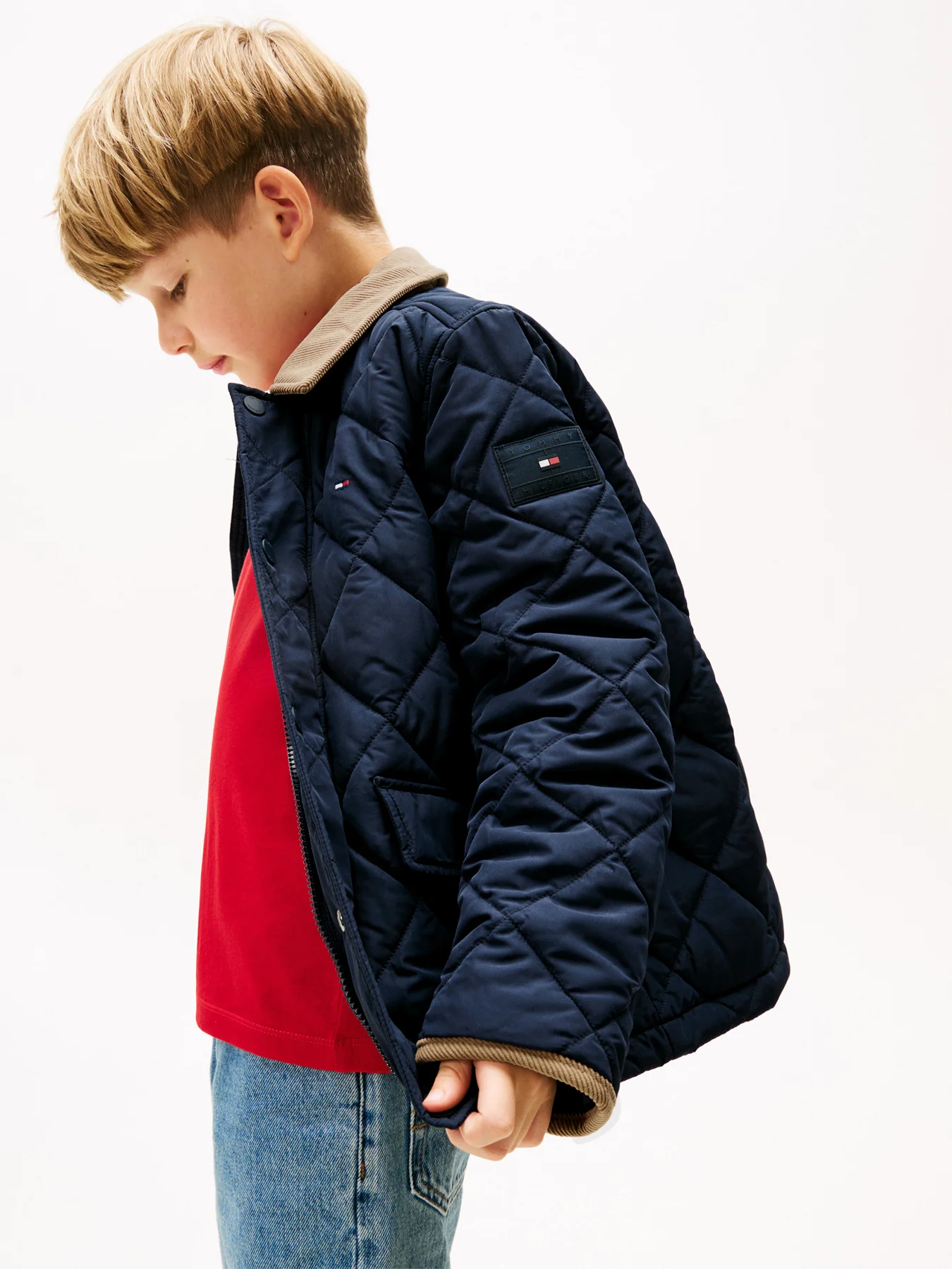 Quilted Jacket Blue - Image 5