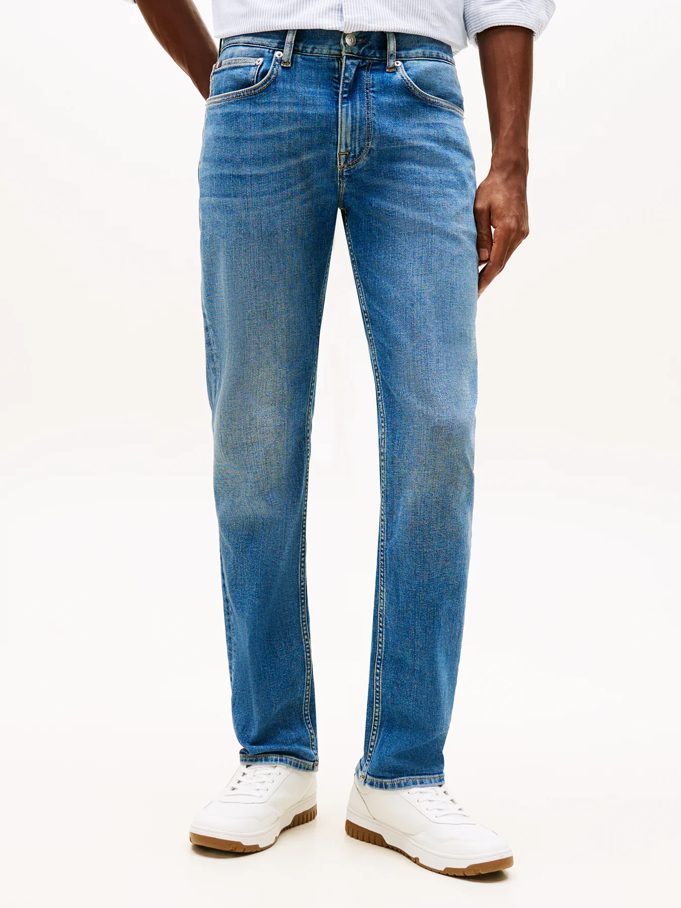 Denton Faded Straight Leg Jeans - Image 5