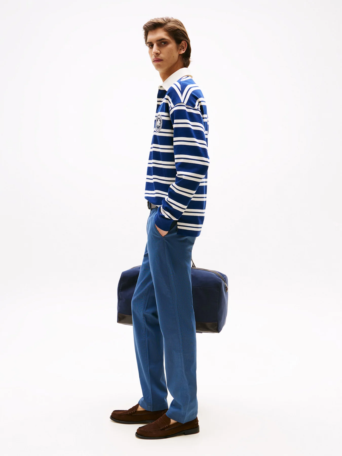 Denton Micro Print Straight Leg Chinos - Image 4
