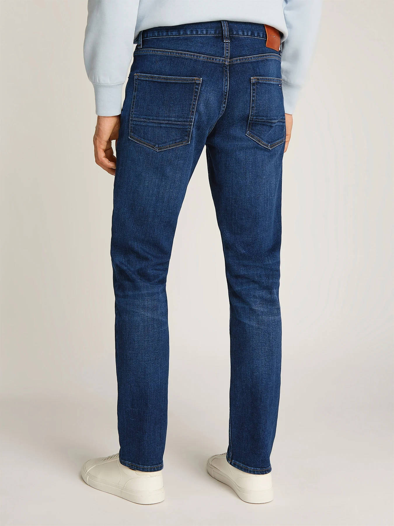 Denton Straight Leg Jeans Dark Blue Cotton - Image 4