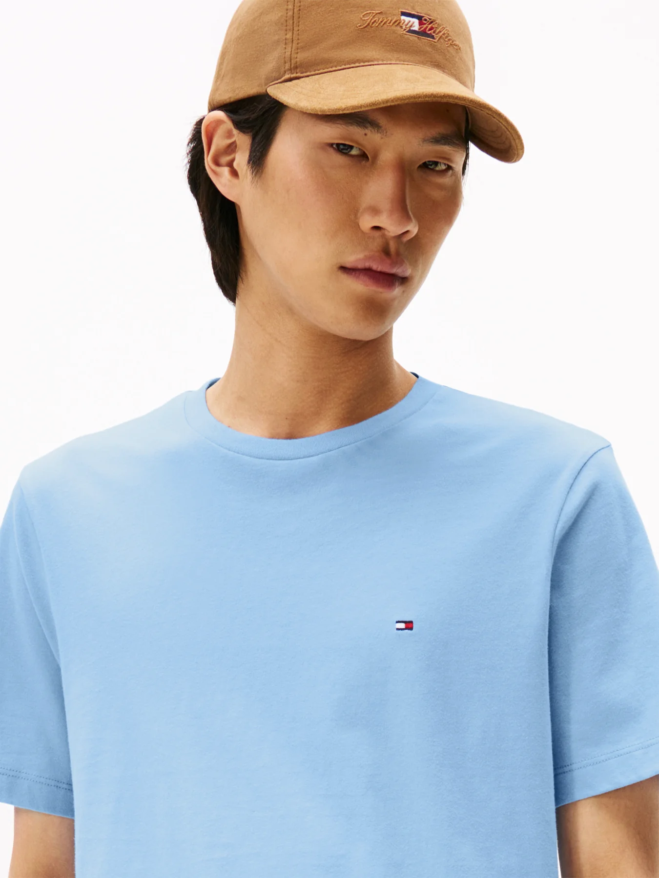 Flag Embroidery Crew Neck T-Shirt - Image 3