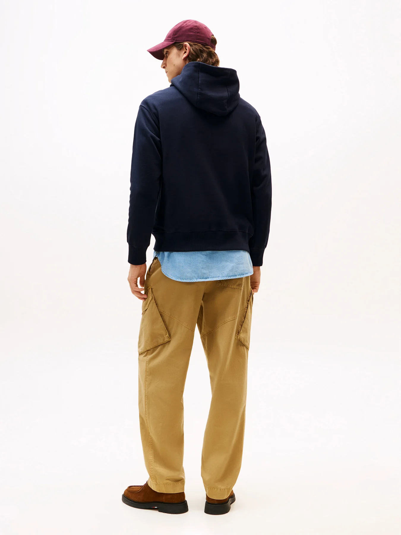 Logo Embroidery Relaxed Drawstring Hoody - Image 4