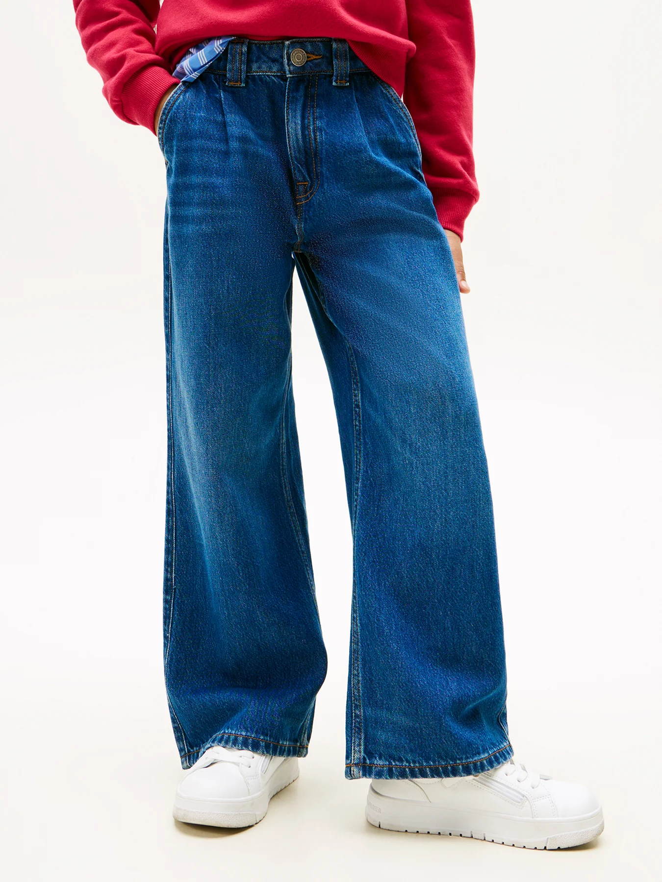 Kids’ Mabel High Rise Wide Leg Jeans - Image 2