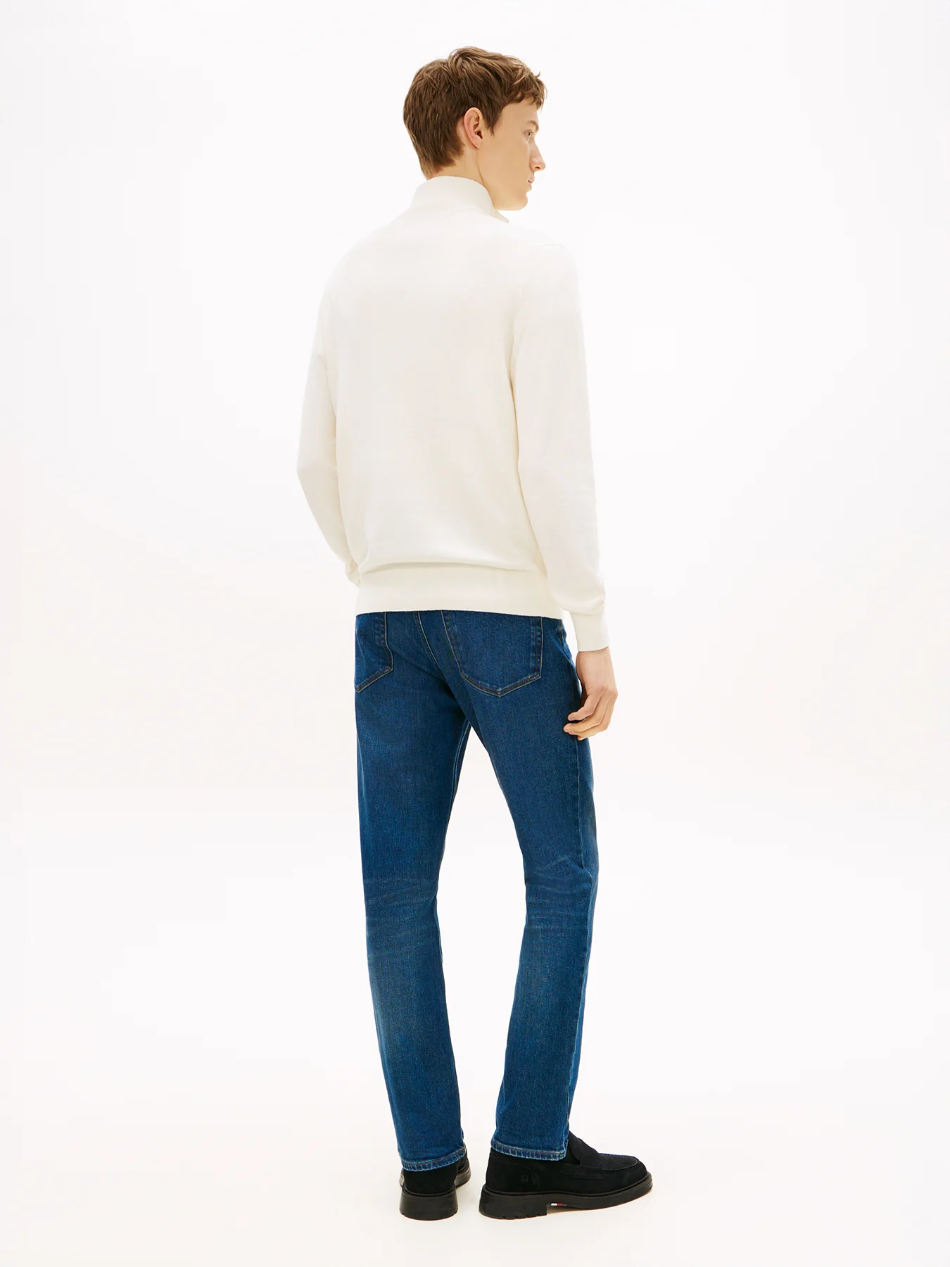 Half-Zip Jumper With Cashmere Cream - Image 4