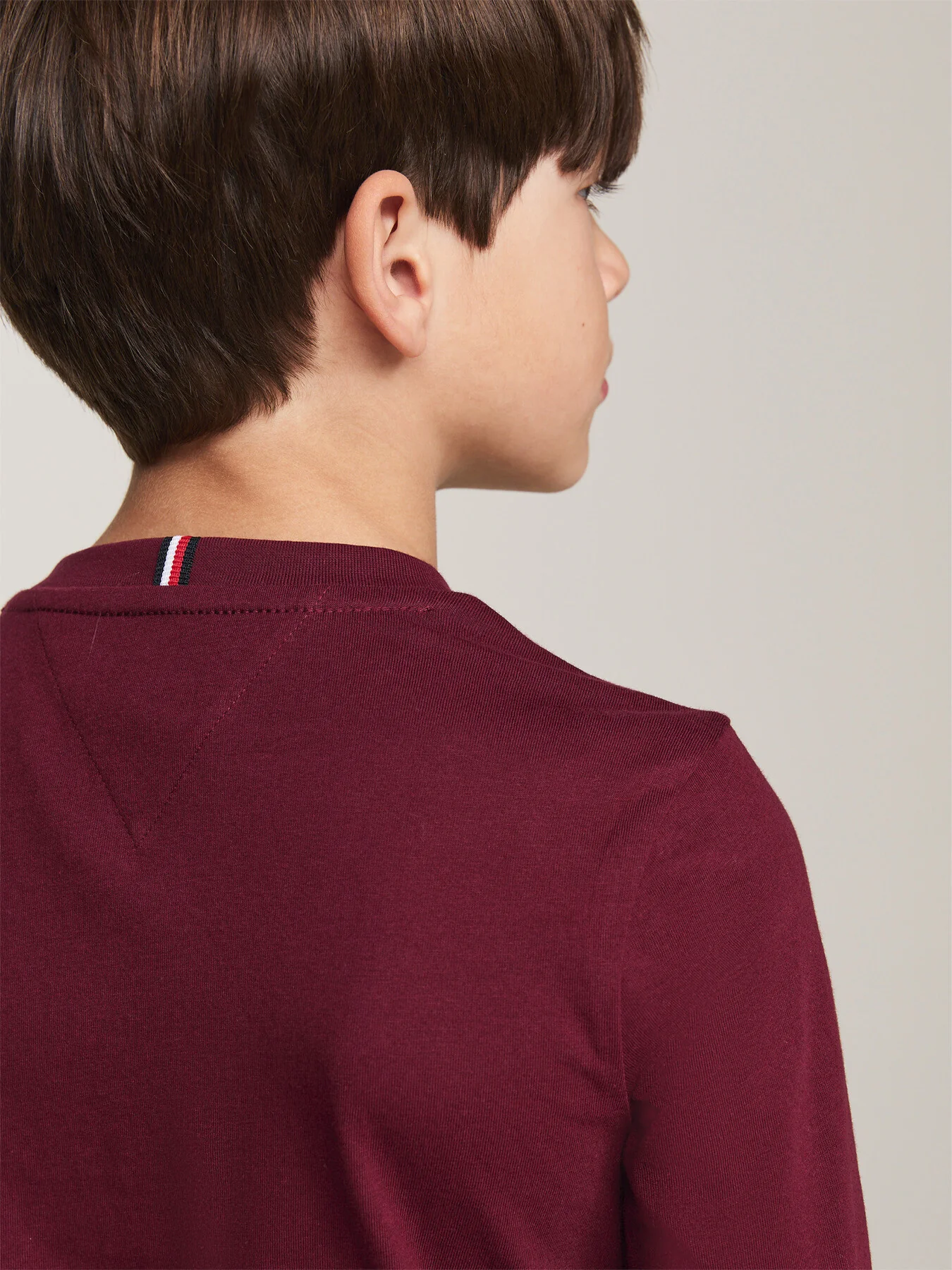 Kids’ Logo Print Long Sleeve T-Shirt Blue - Image 8