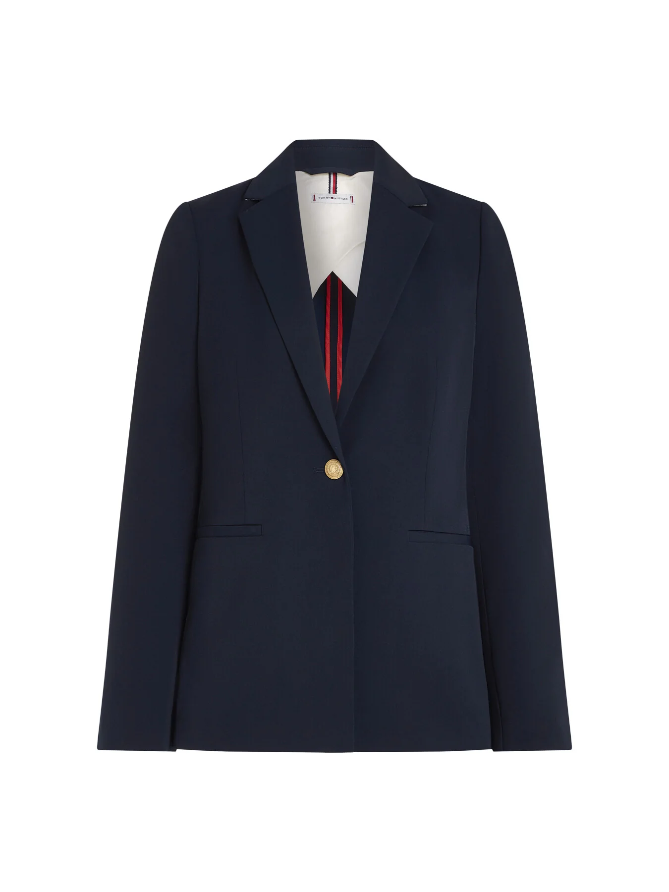 Gold Button Single Breasted Blazer