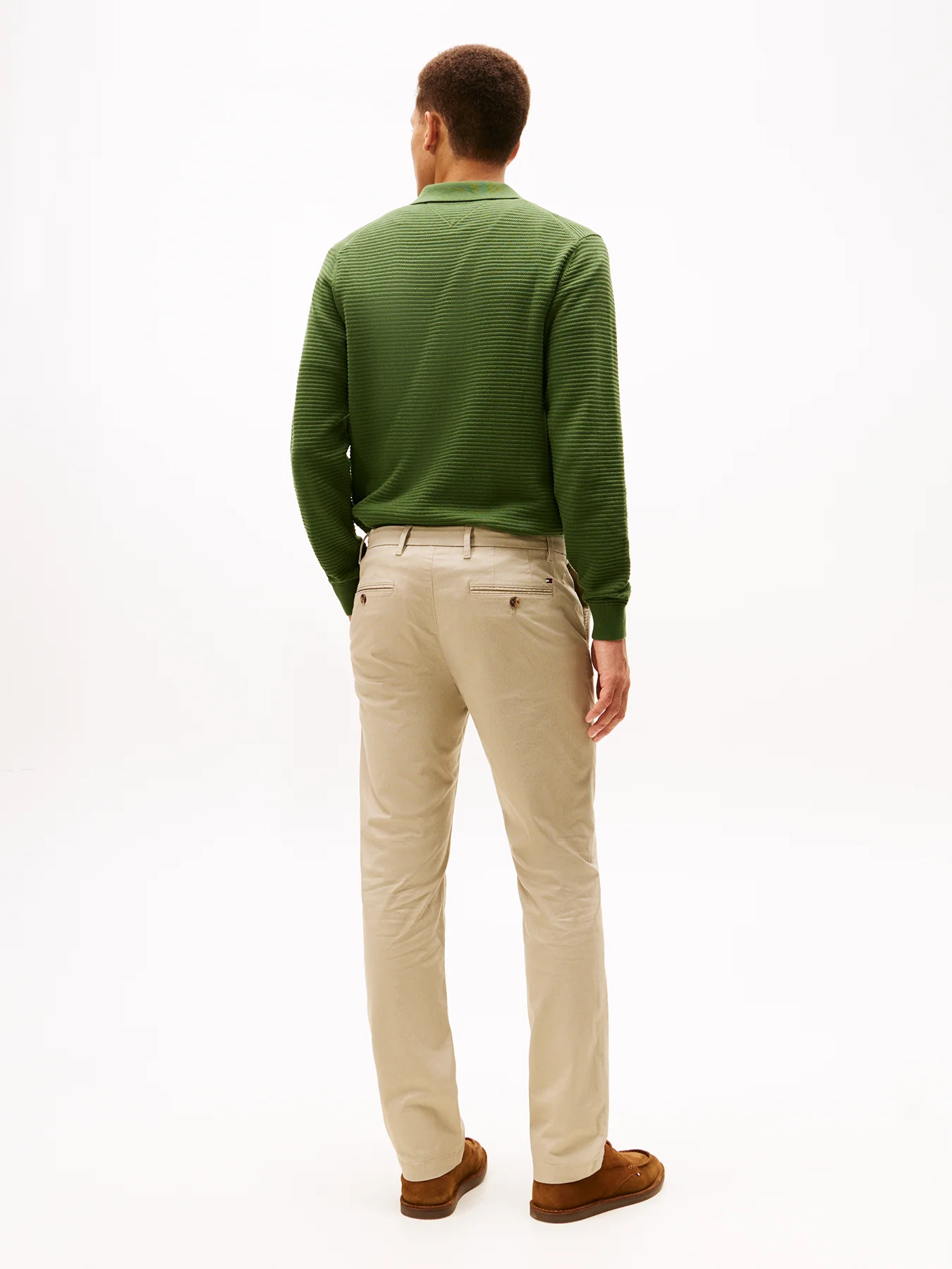 Denton Straight Leg Trousers Green - Image 5