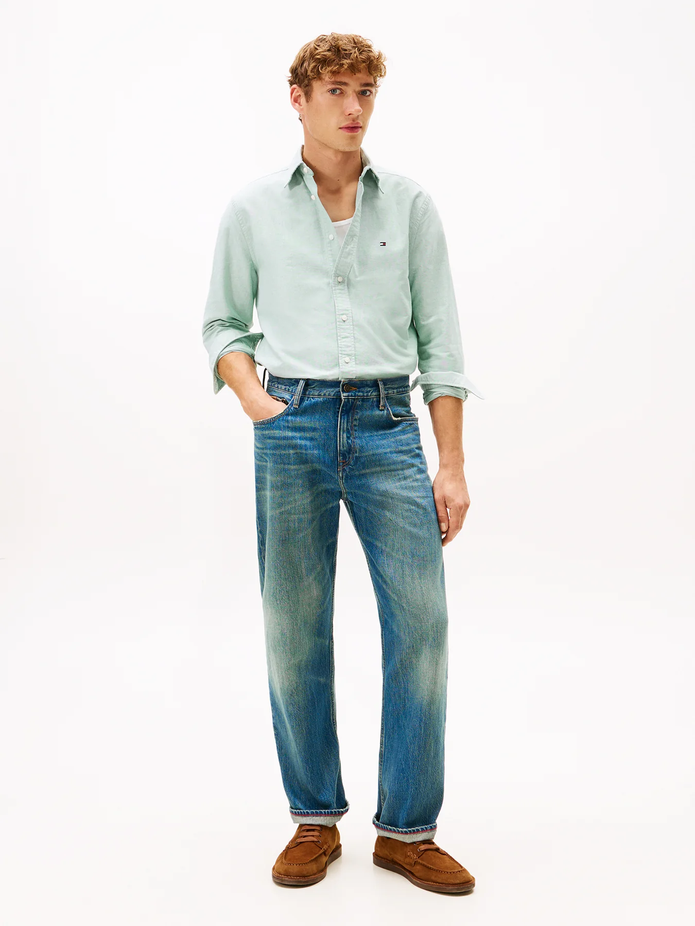 Button-Down Oxford Shirt Green - Image 2